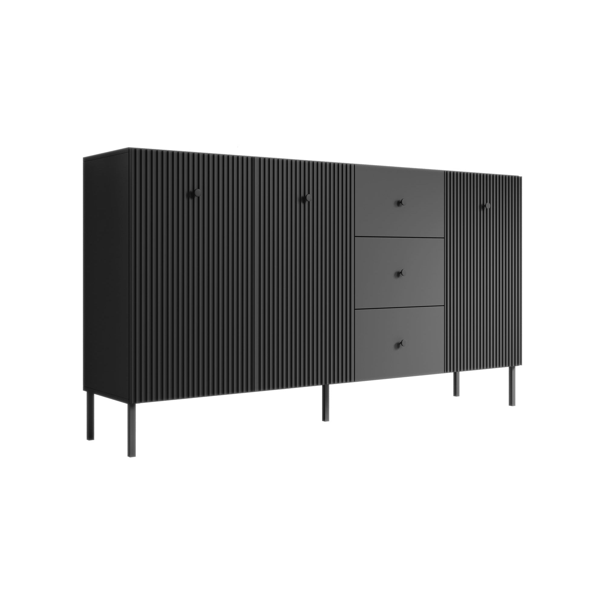 Vermont - Dressoir - Antraciet - 180x42x98 cm