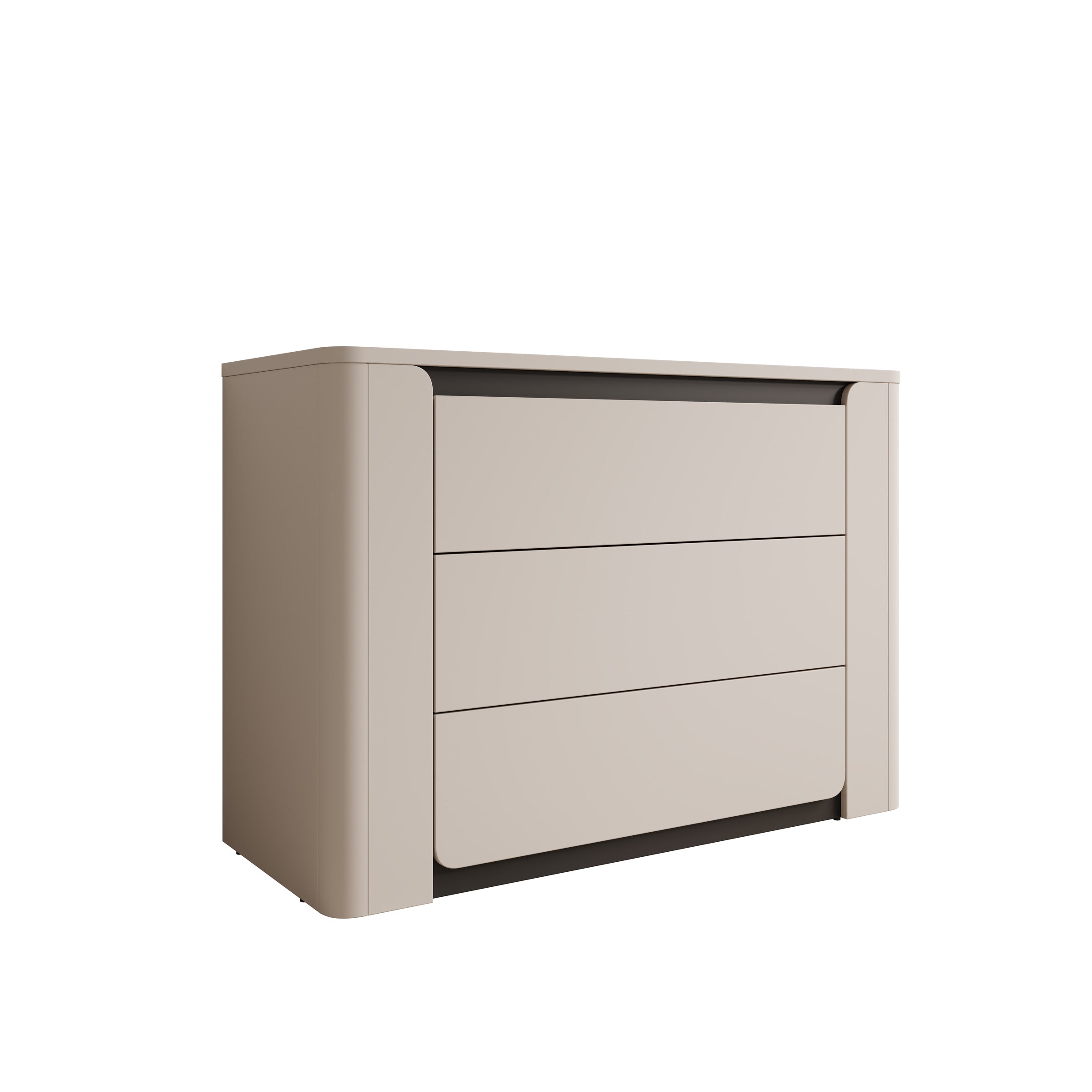 Vexon - Ladekast - Beige/Zwart - 111x45x78 cm