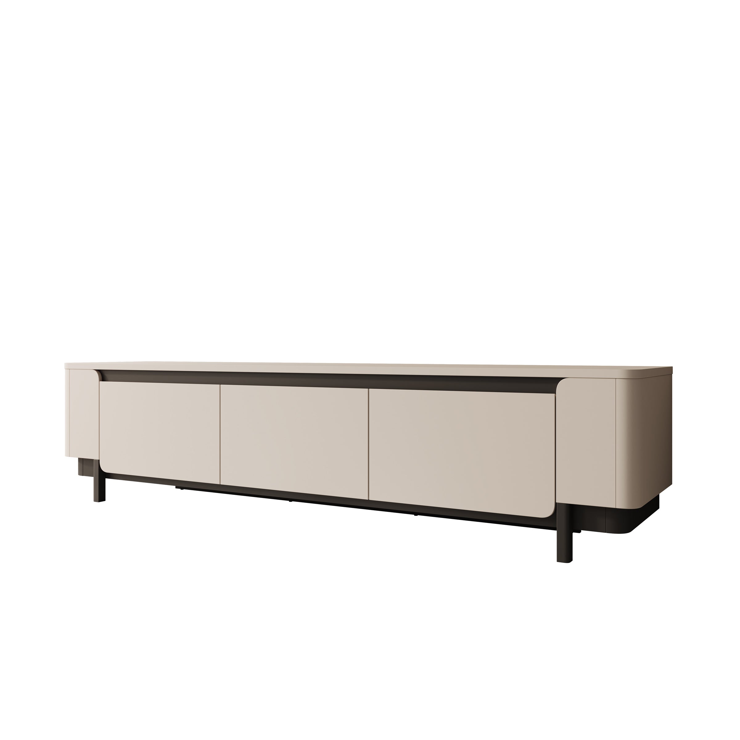 Vexon - TV-Meubel - Beige/Zwart - 205x45x49 cm