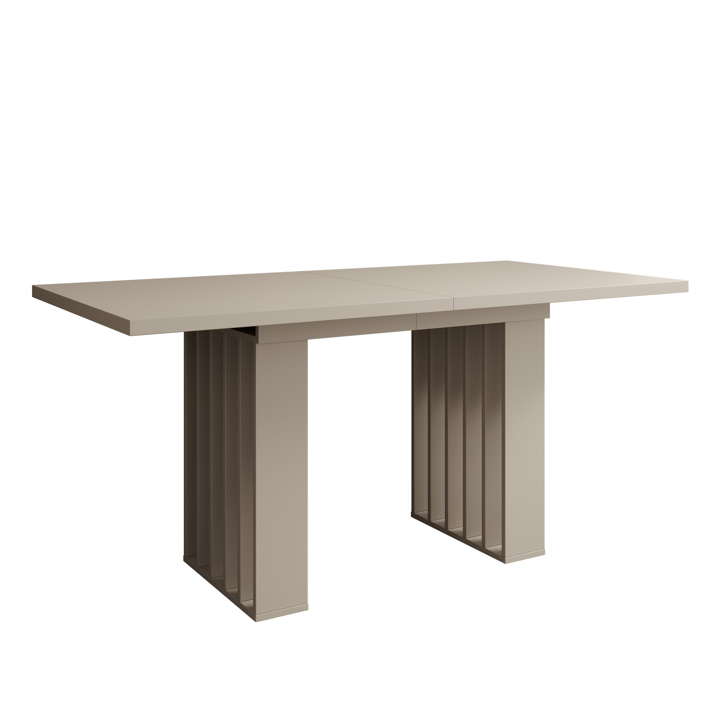 Veyra - Eetkamertafel  - Uitschuifbaar - Beige - 160-240x80x75 cm