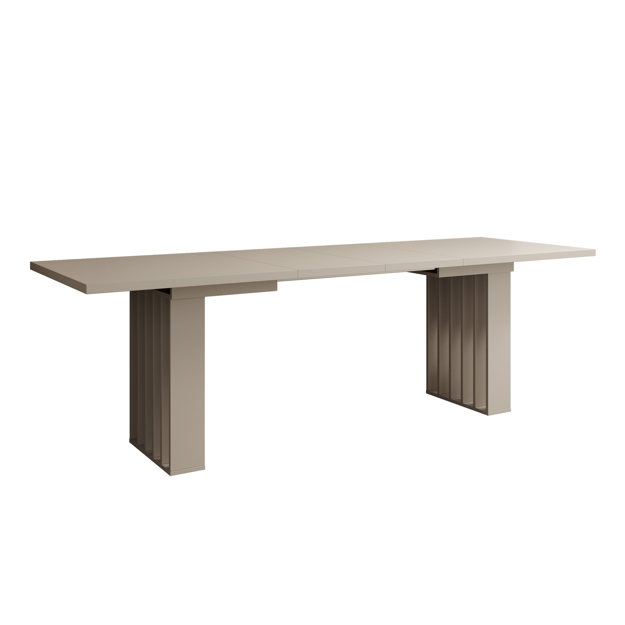 Veyra - Eetkamertafel  - Uitschuifbaar - Beige - 160-240x80x75 cm