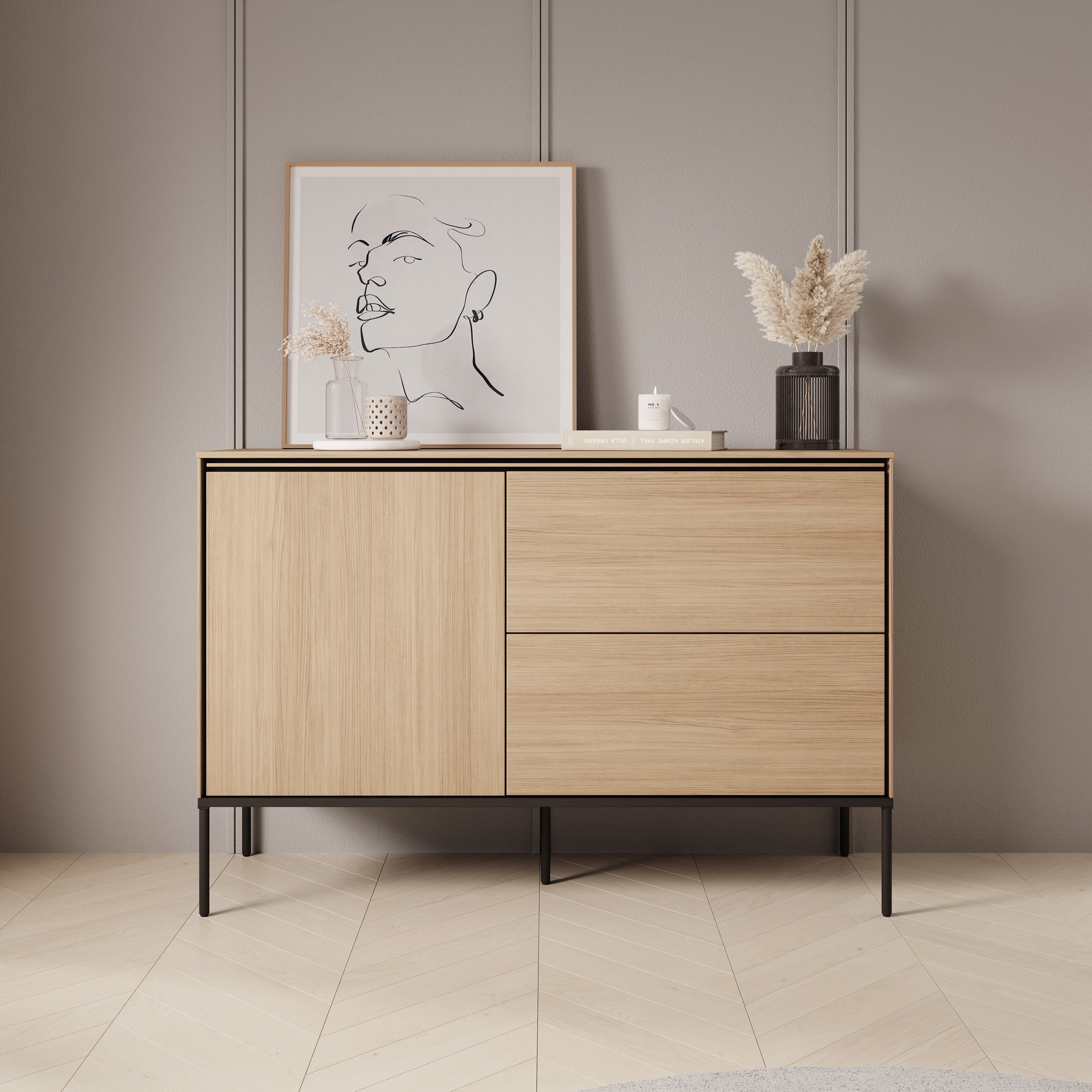 Vicious - Dressoir - Eiken - 127x41x85 cm