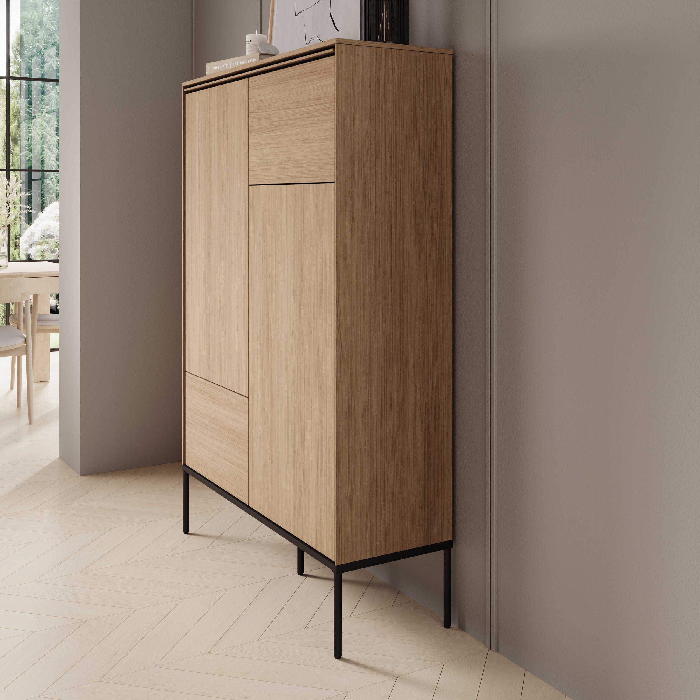 Vicious - Dressoir - Eiken - 98x34x142 cm