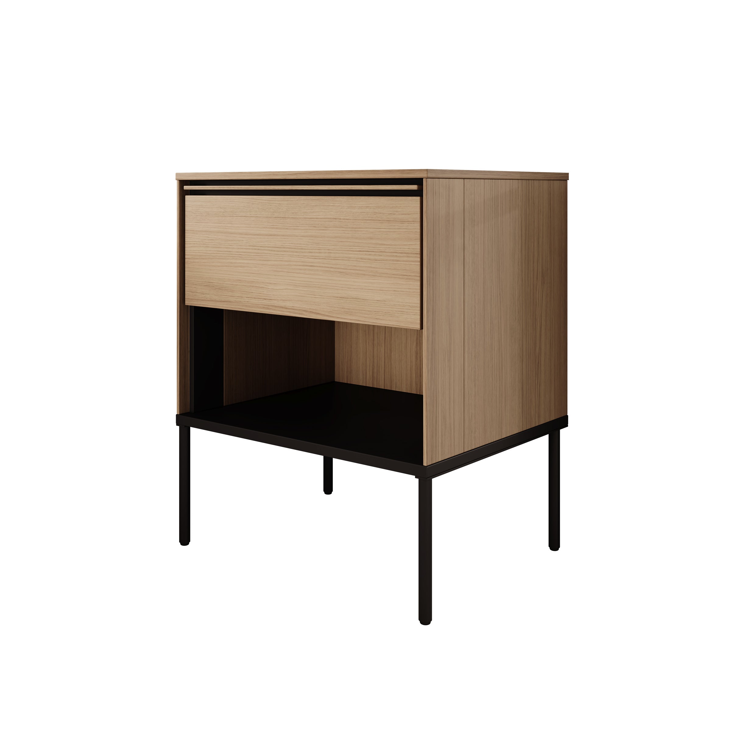 Vicious - Nachtkastje - Eiken - 51x41x62 cm