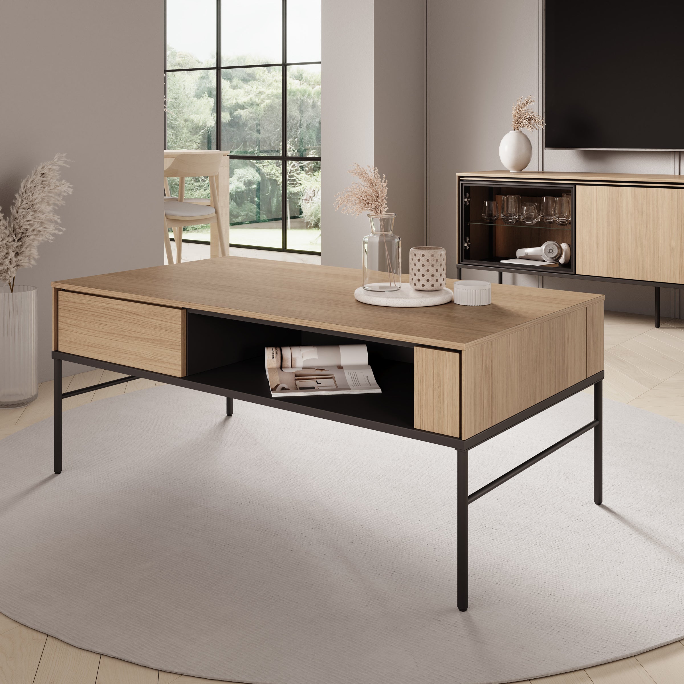 Vicious - Salontafel - Eiken - 110x60x45 cm