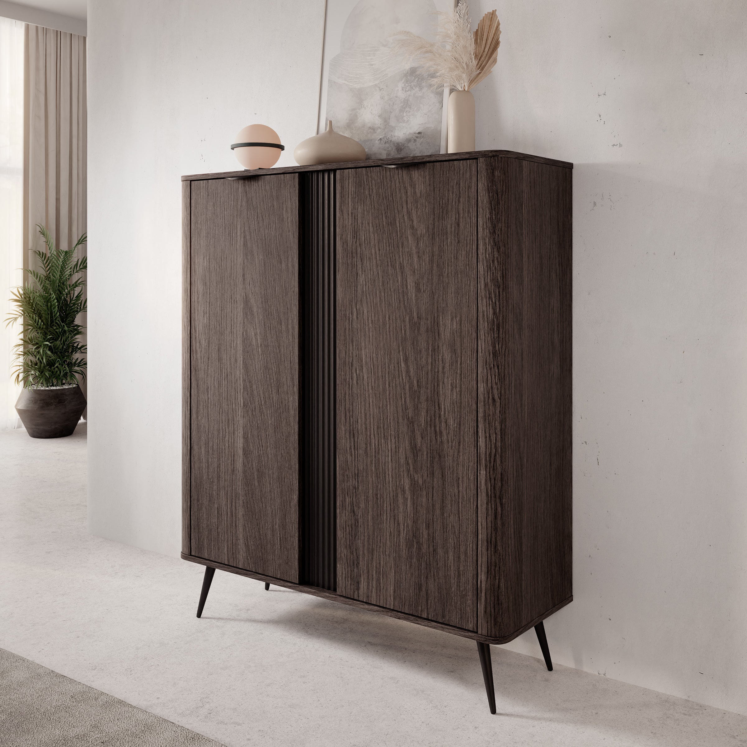 Victoria - Dressoir - Donker eiken - 113x38x134 cm