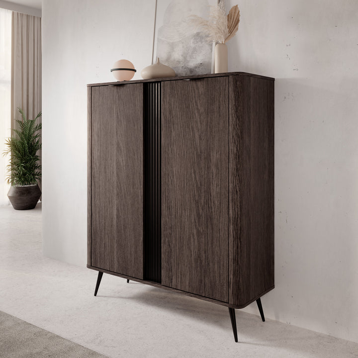 Victoria - Dressoir - Donker eiken - 113x38x134 cm