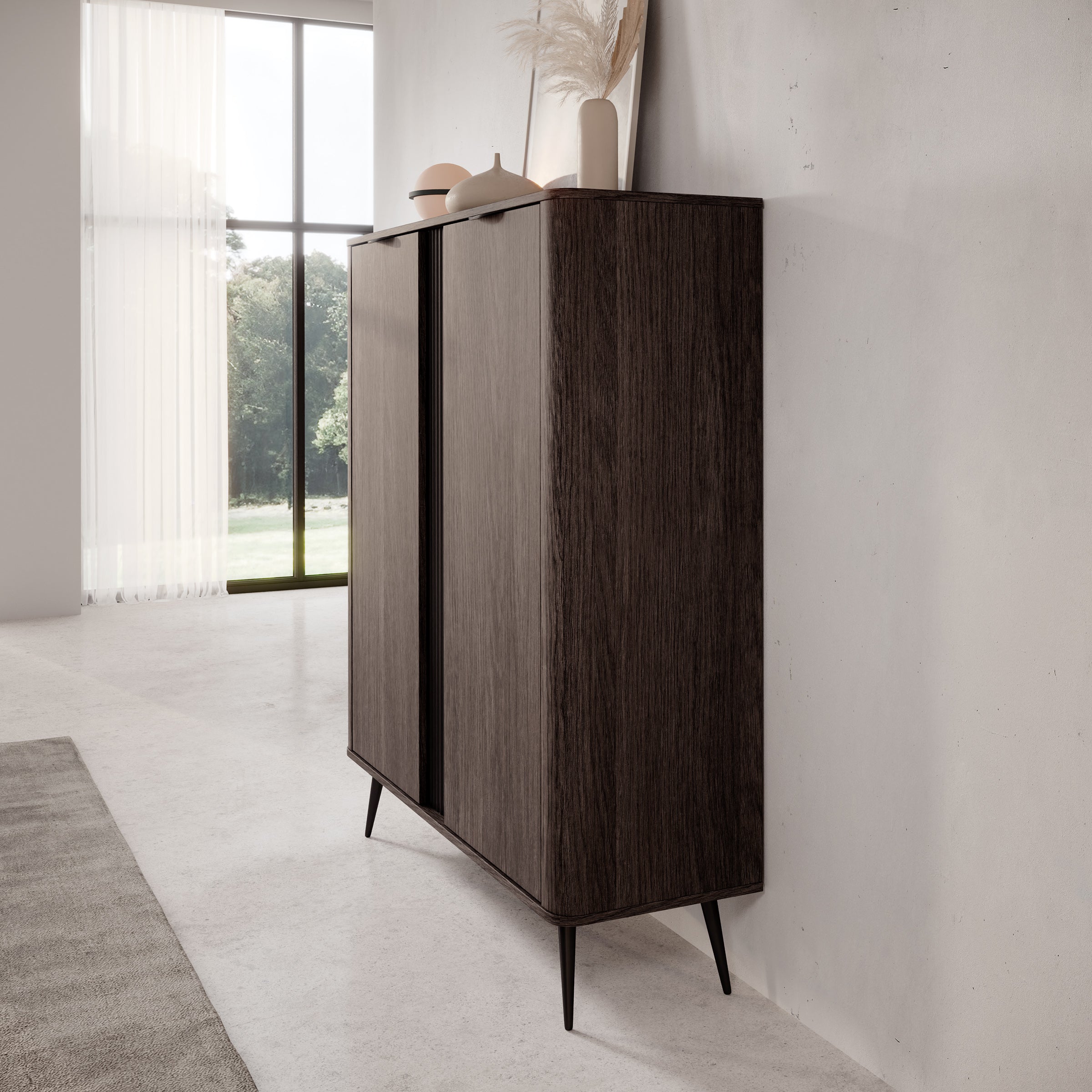 Victoria - Dressoir - Donker eiken - 113x38x134 cm