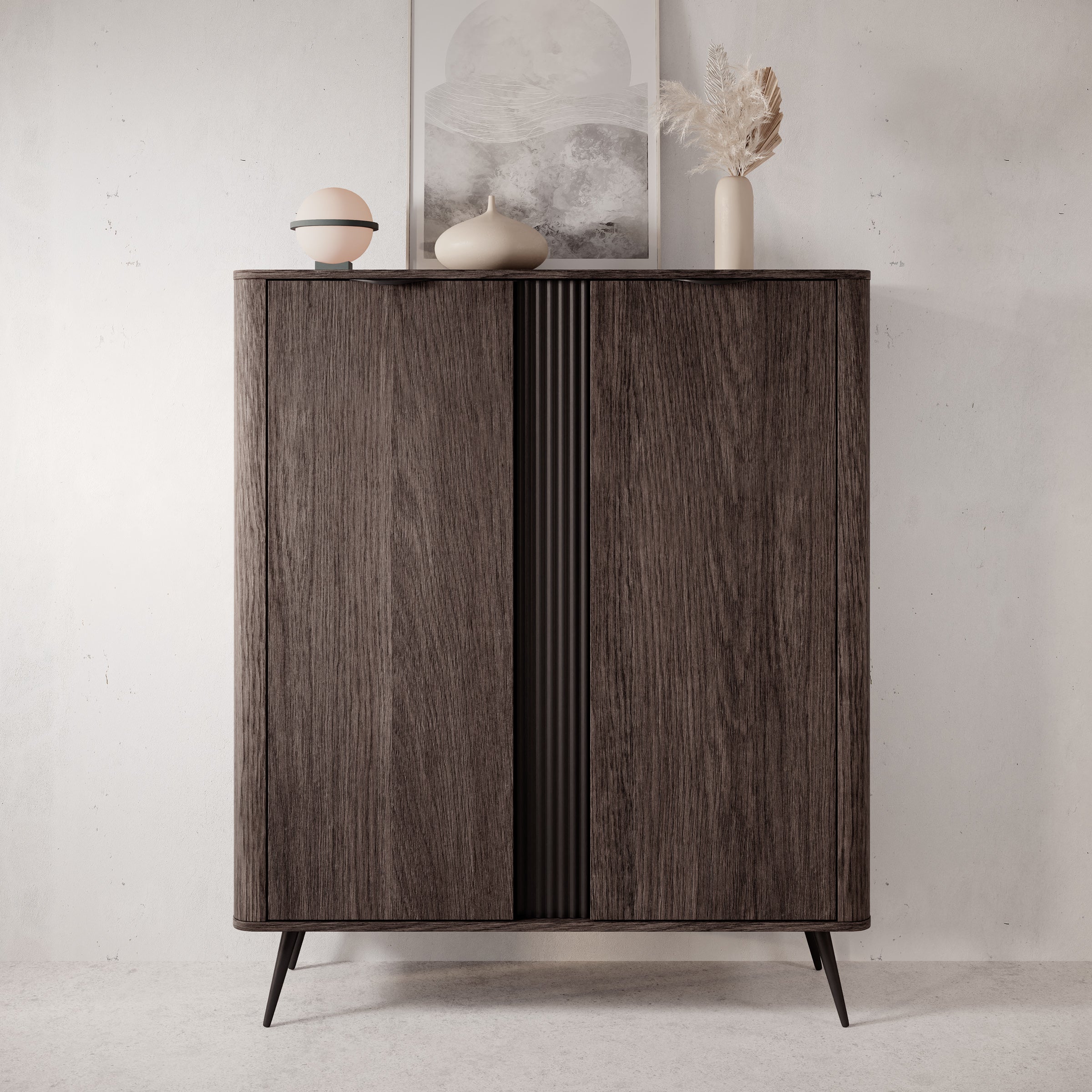 Victoria - Dressoir - Donker eiken - 113x38x134 cm