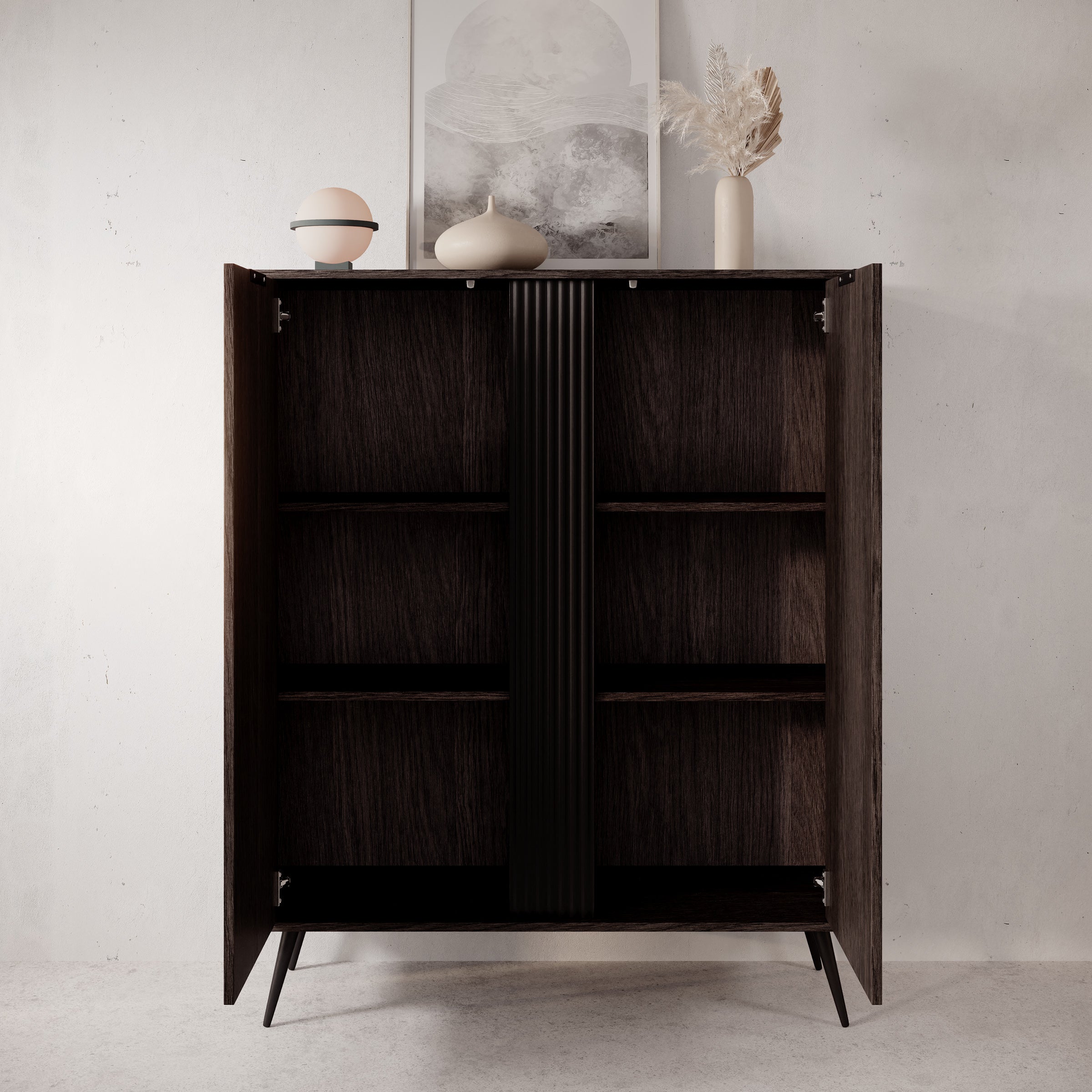 Victoria - Dressoir - Donker eiken - 113x38x134 cm