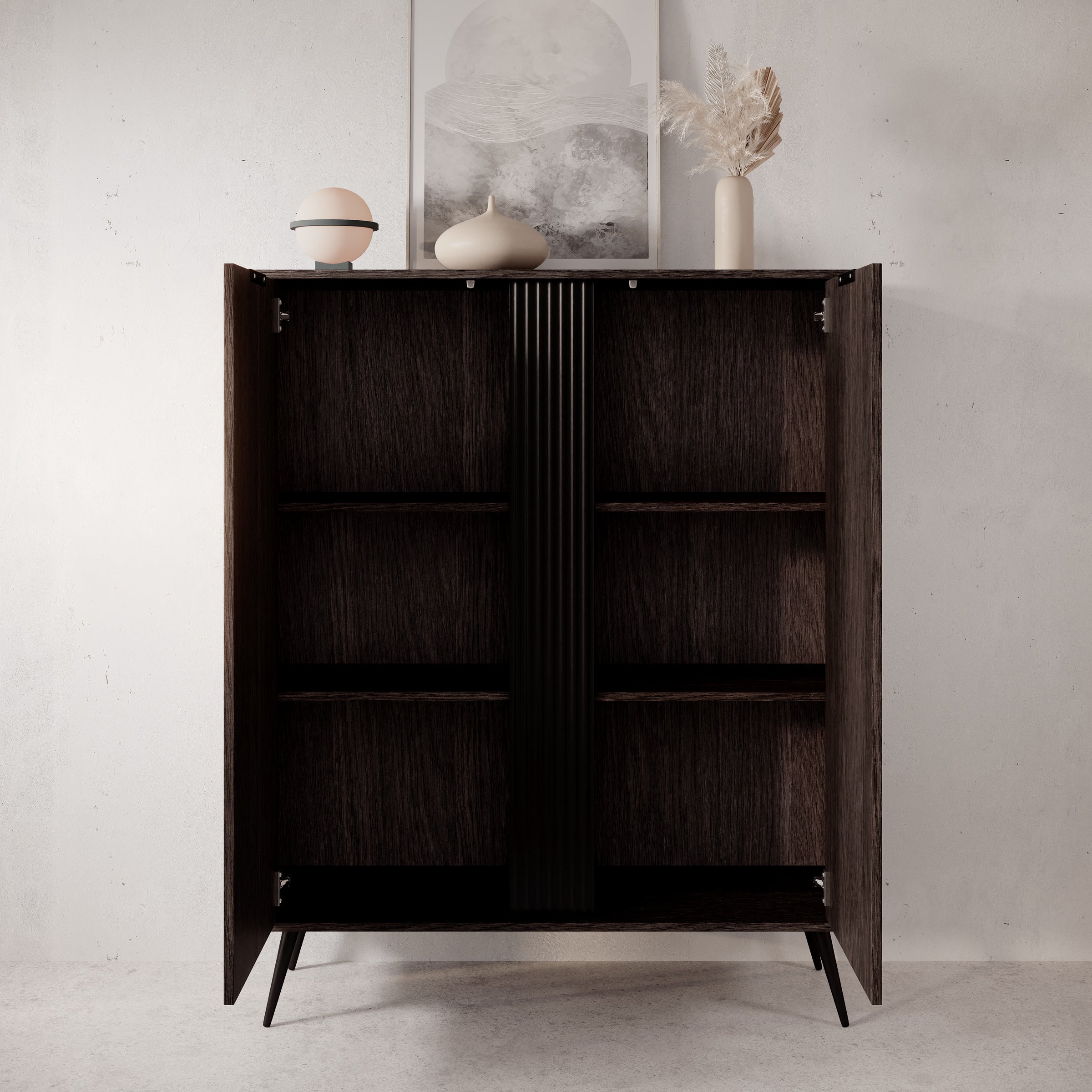 Victoria - Dressoir - Donker eiken - 113x38x134 cm
