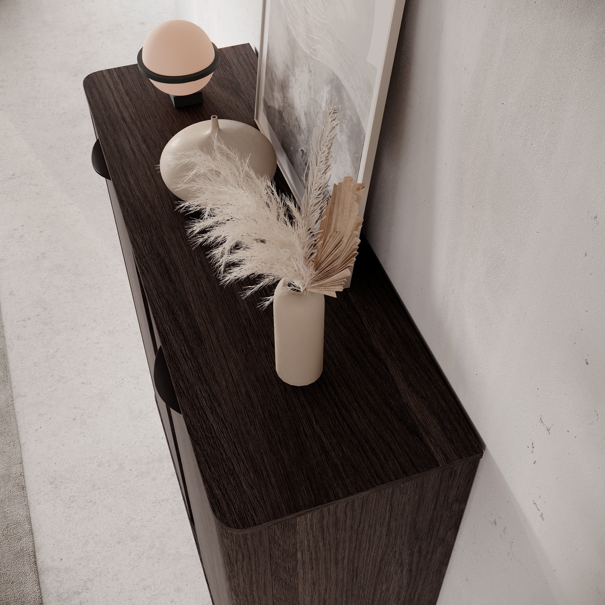 Victoria - Dressoir - Donker eiken - 113x38x134 cm