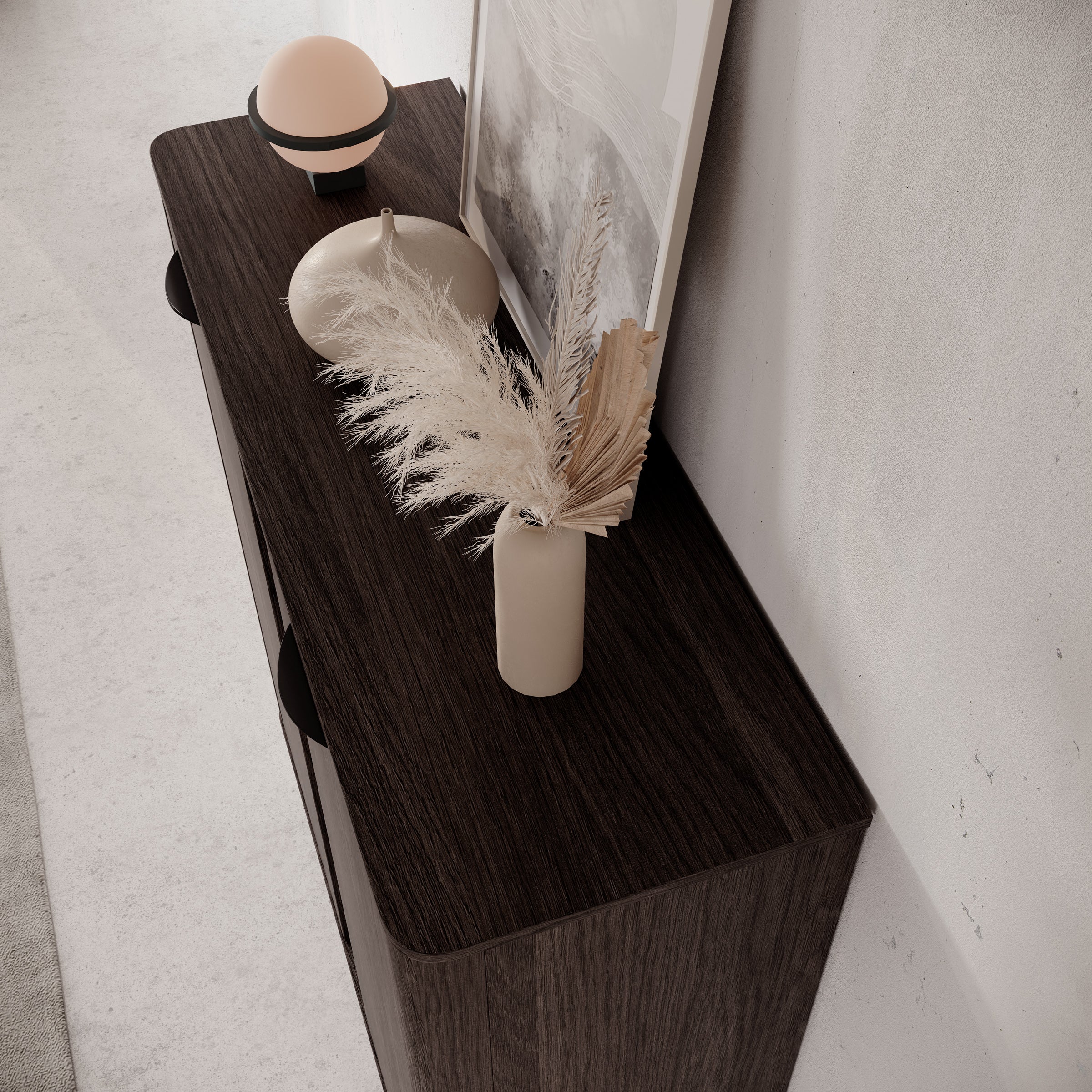 Victoria - Dressoir - Donker eiken - 113x38x134 cm