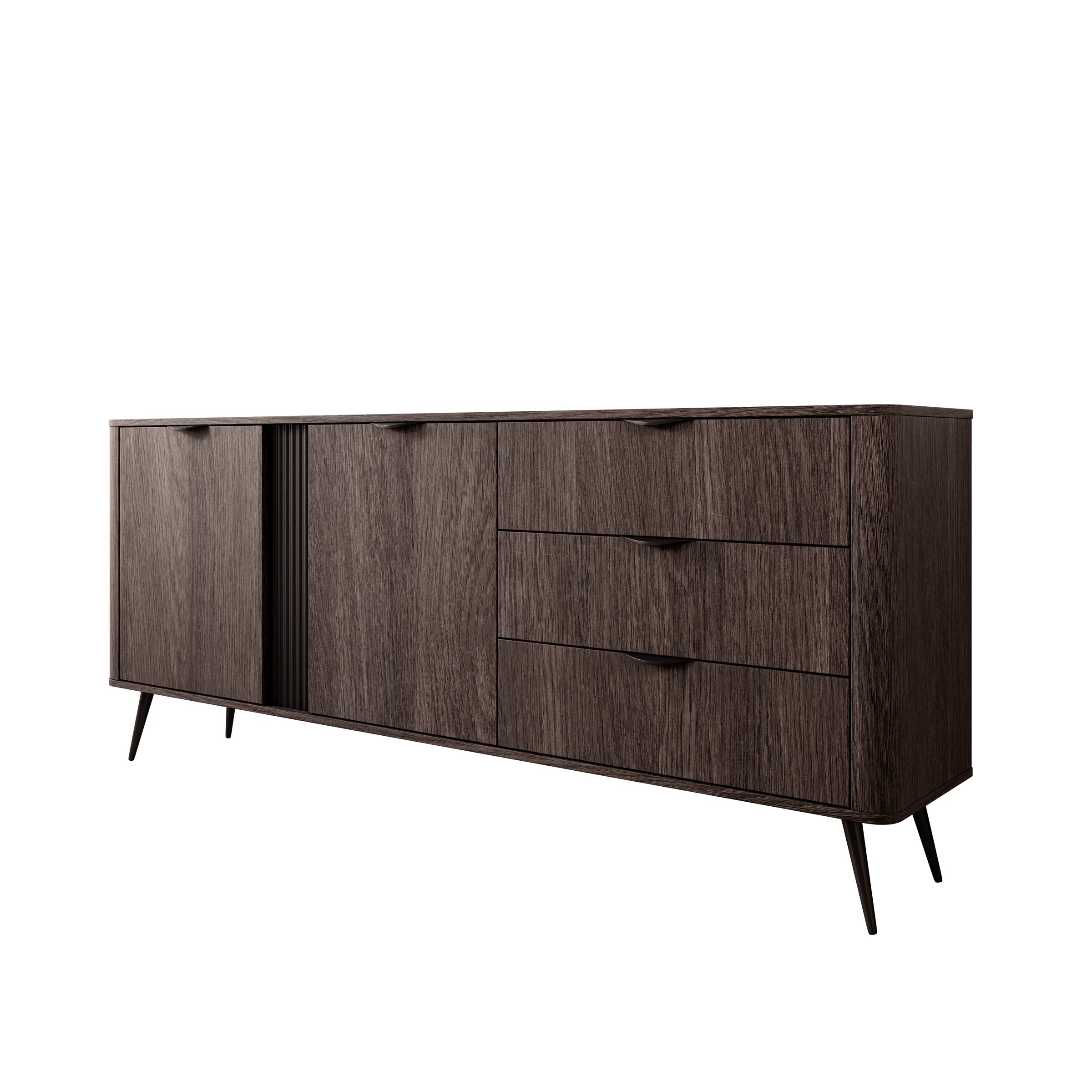Victoria - Dressoir - Donker eiken - 195x38x81 cm