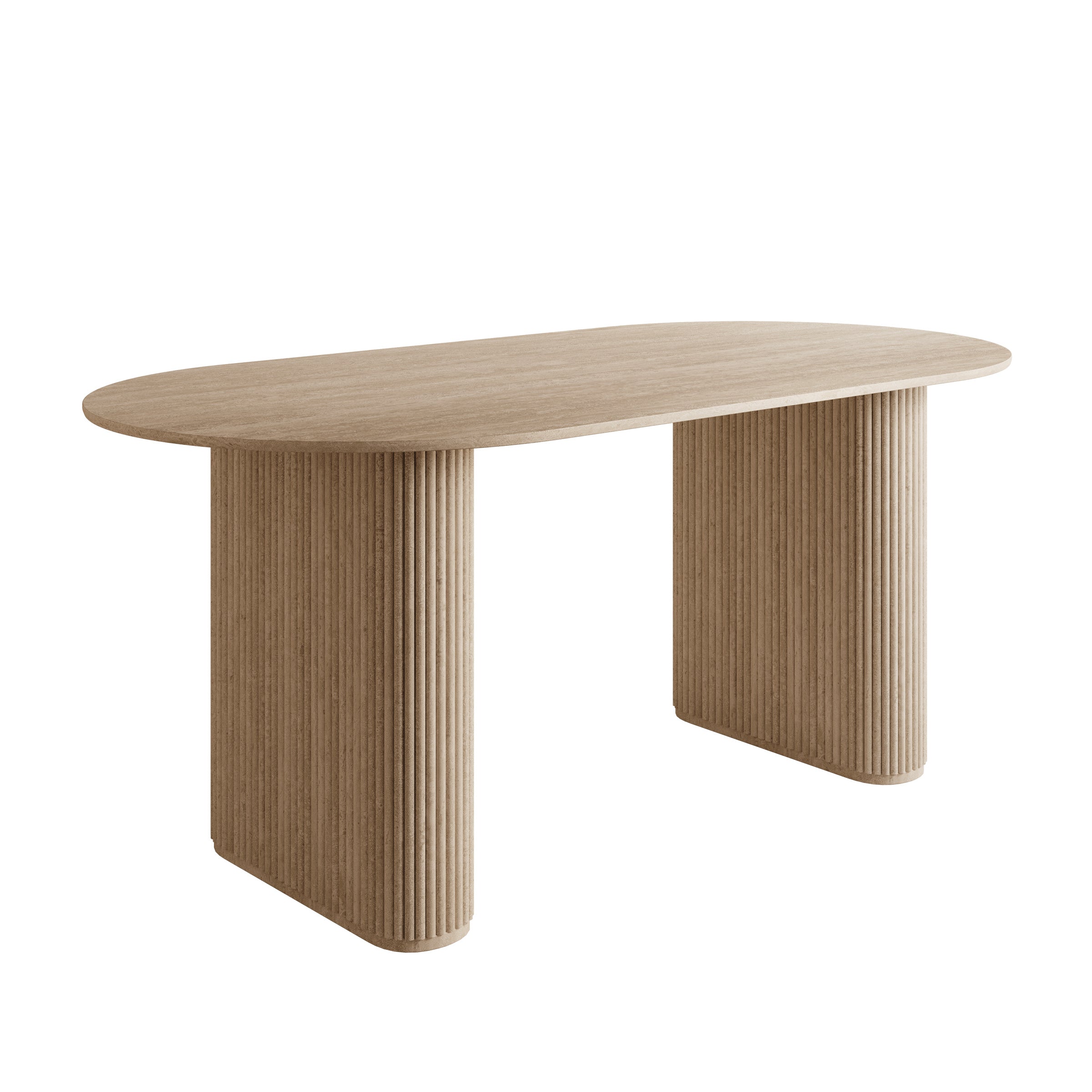 Viento - Eetkamertafel - Travertin - 180x90x76 cm