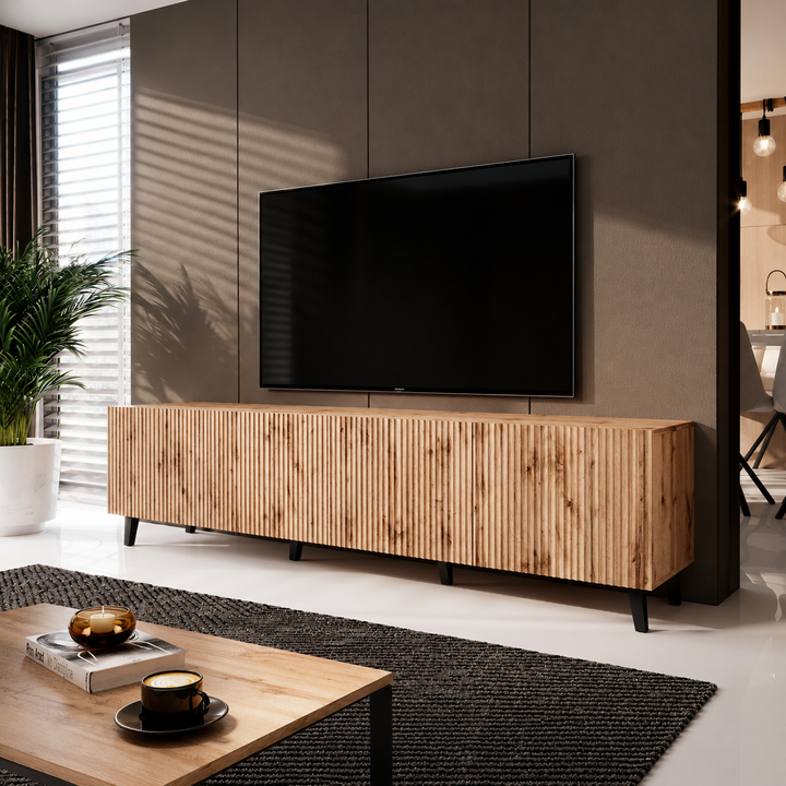 Vintar - TV-Meubel - Eiken  - 201 cm