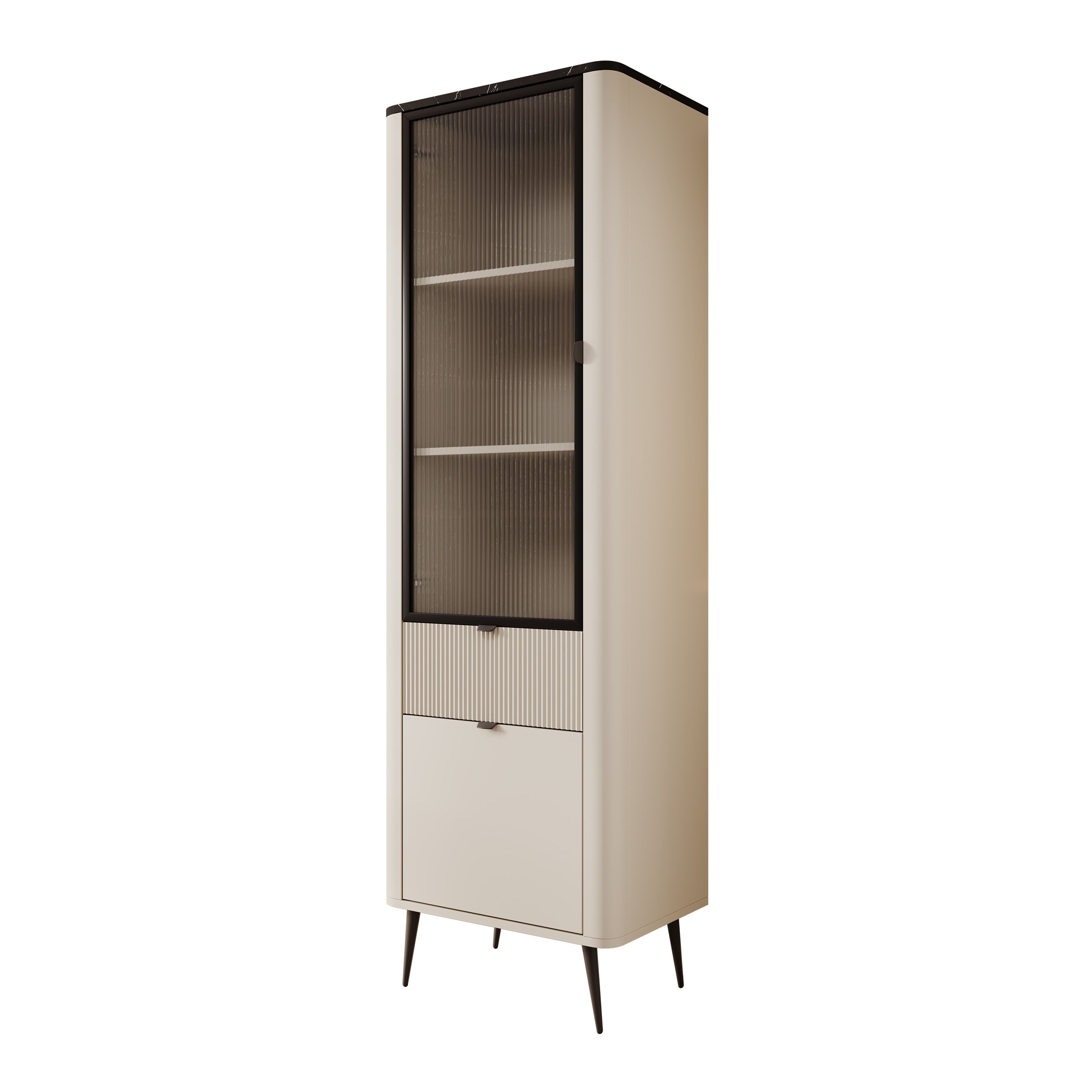 Mace - Vitrinekast - Beige