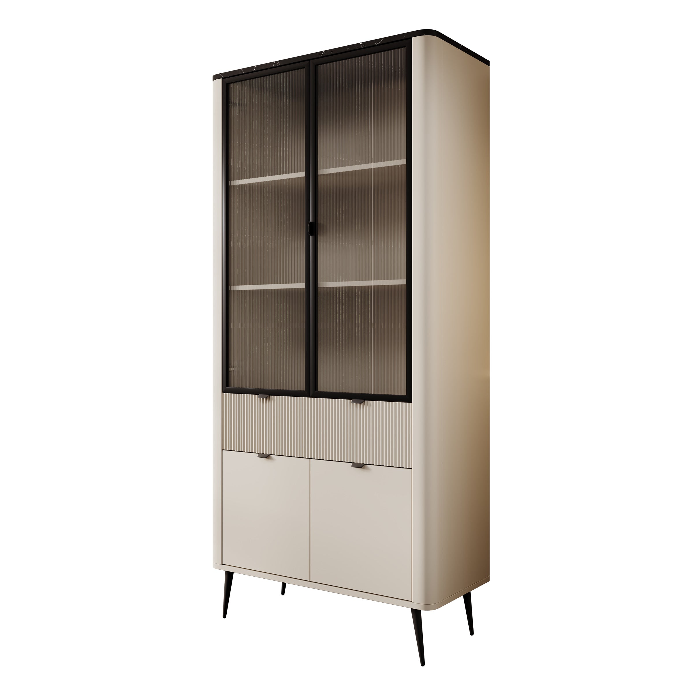 Mace - Vitrinekast - Beige
