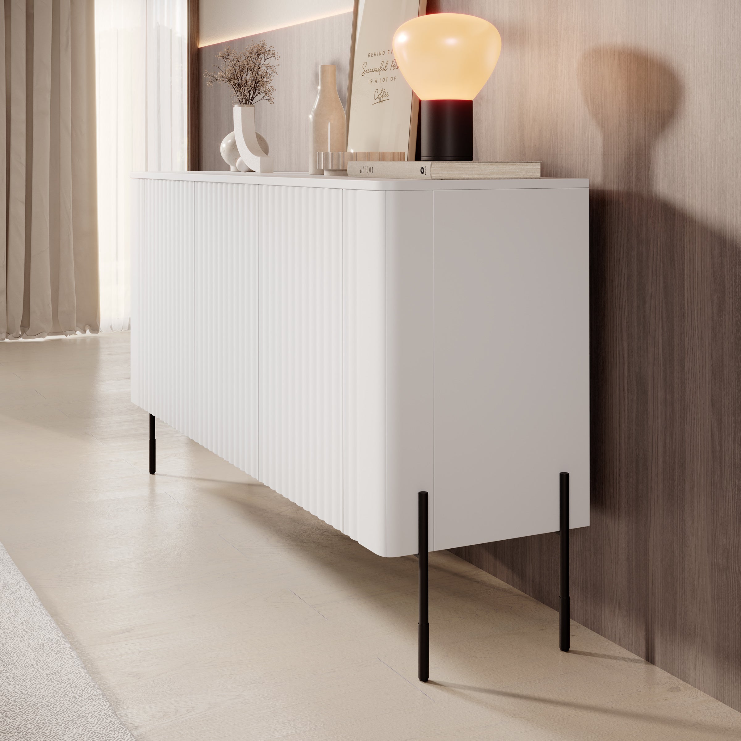 Vivi - Dressoir - Wit - 150x40x80 cm