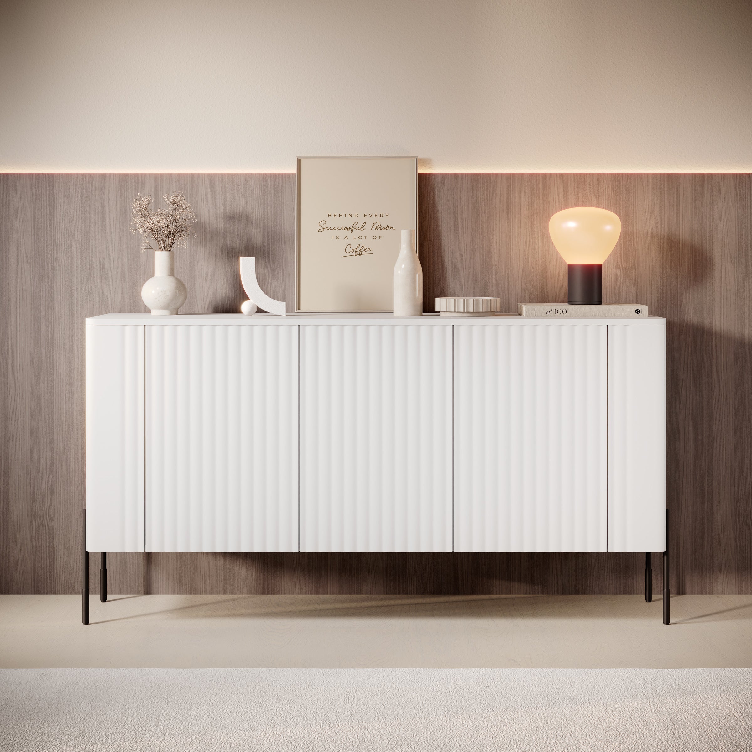 Vivi - Dressoir - Wit - 150x40x80 cm
