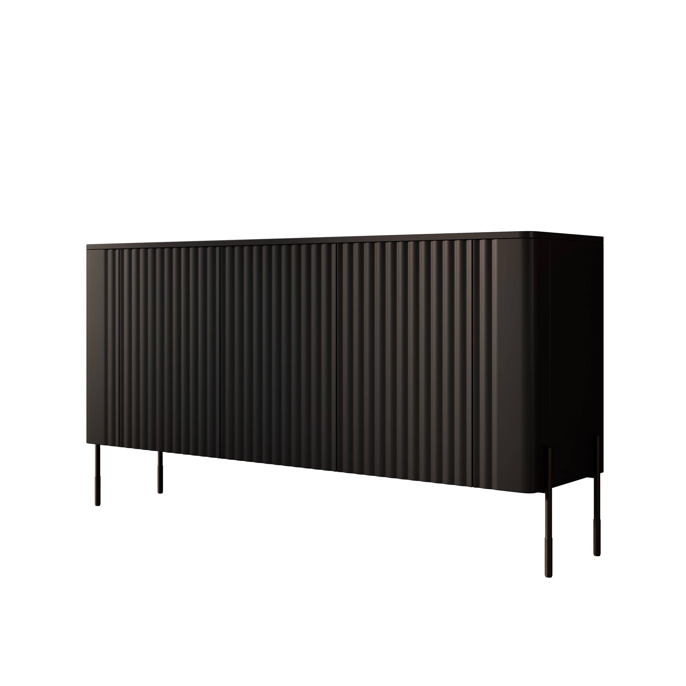 Vivi - Dressoir - Zwart - 150x40x80 cm
