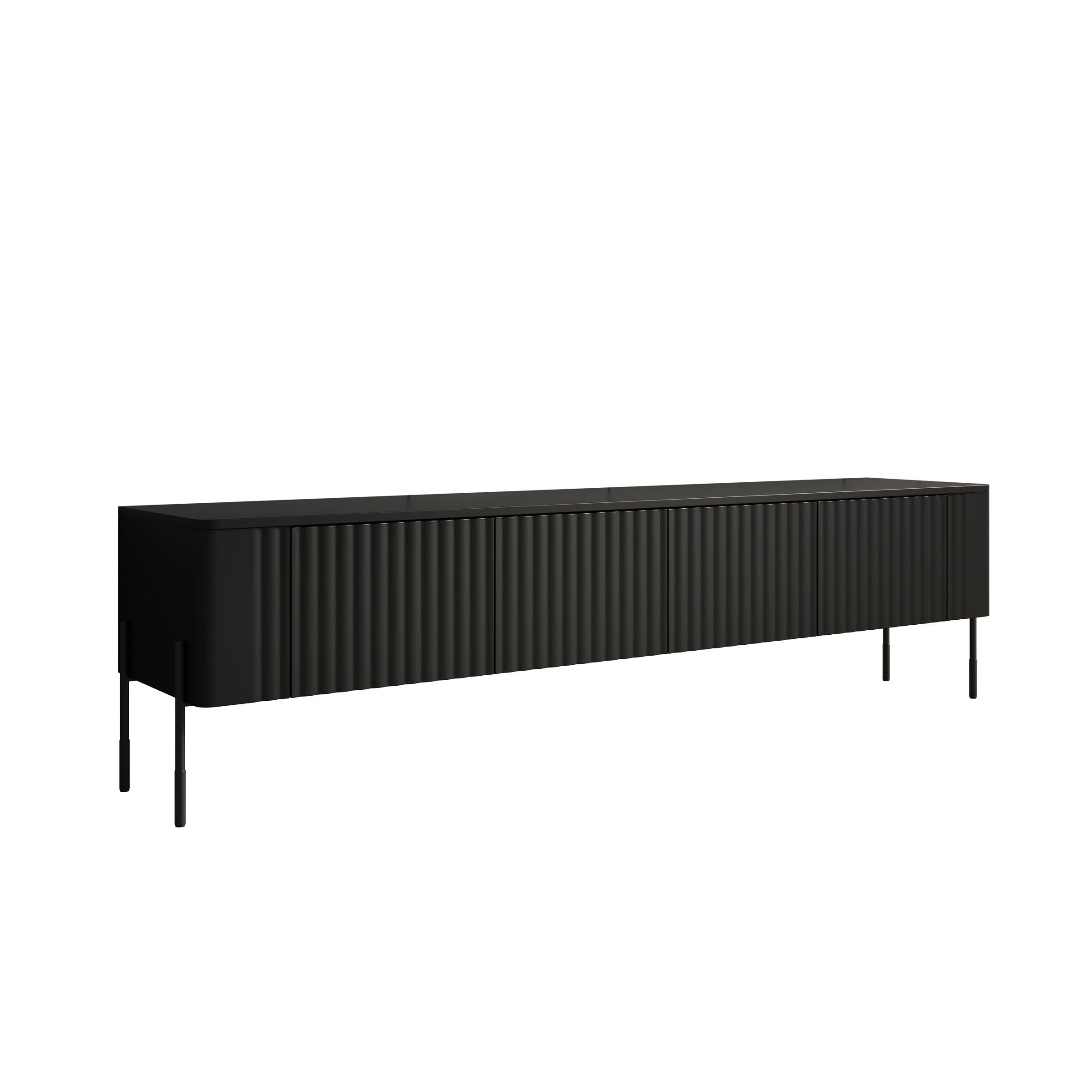 Vivi - TV-Meubel - Zwart - 190x40x50 cm