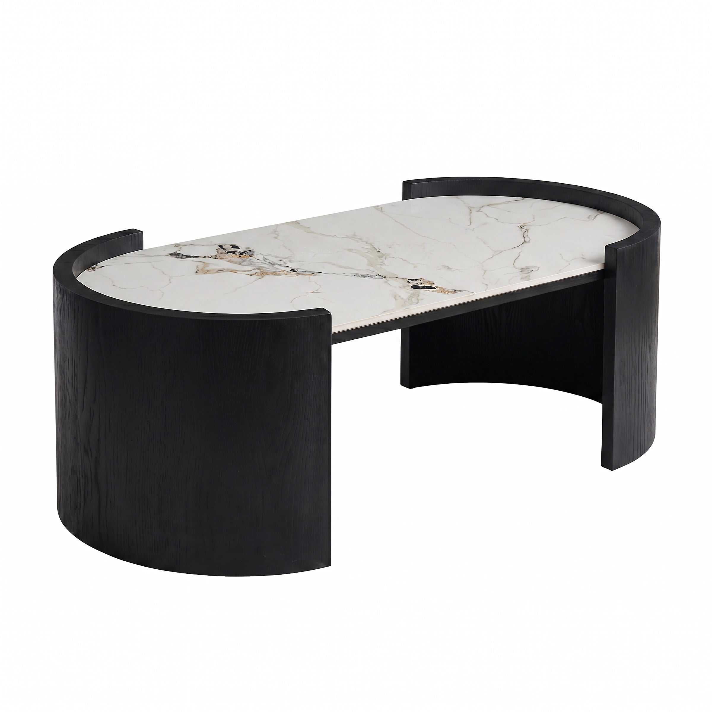 Volta - Salontafel - Keramiek met marmerlook - 120x60x44 cm