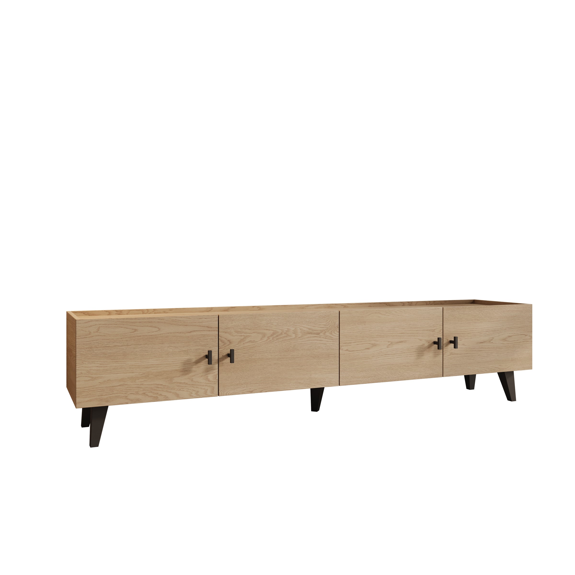 Vornas - TV-Meubel - Eikenpatroon - 200x40x45 cm