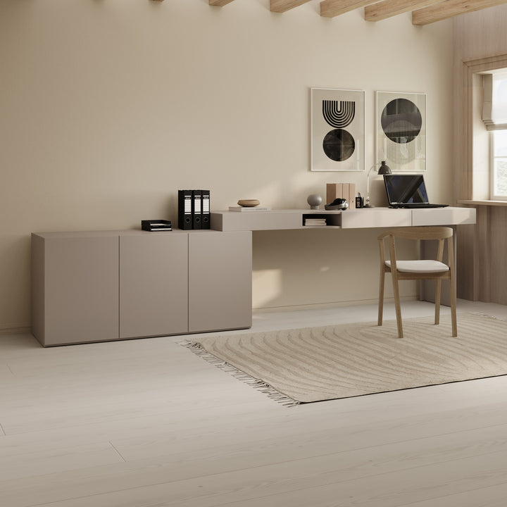 Whenua - Bureau rechts - Beige - 301x55x79 cm