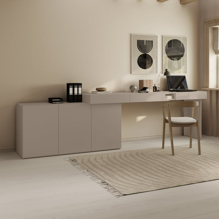 Whenua - Bureau rechts - Beige - 301x55x79 cm