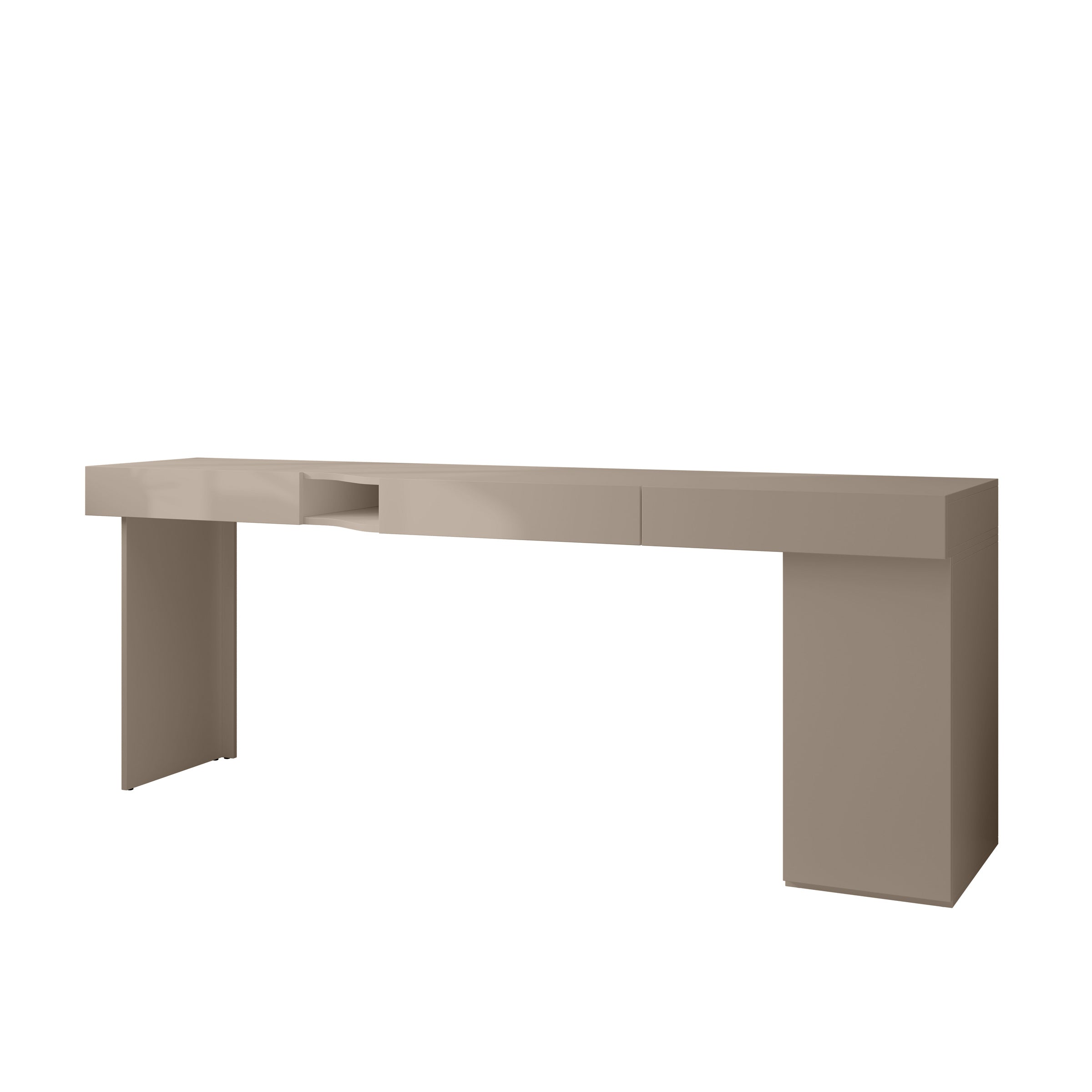 Whenua 2 - Bureau rechts - Beige - 211x55x79 cm