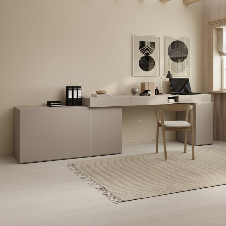 Whenua 3 - Bureau rechts - Beige - 321x55x79 cm