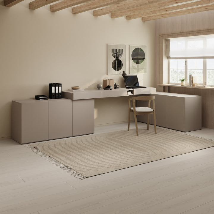 Whenua 4 - Bureau links - Beige - 338x141x79 cm