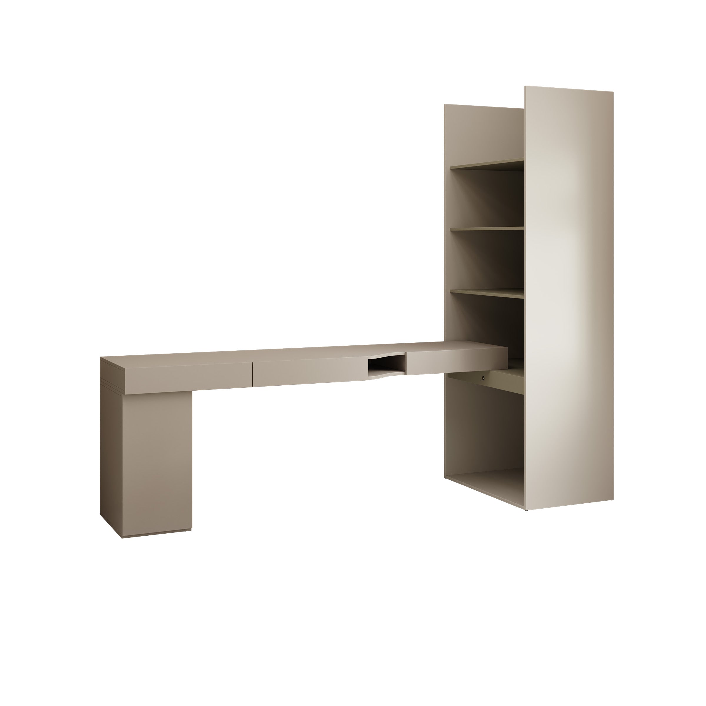 Whenua 6 - Bureau links - Beige - 273x85x216 cm