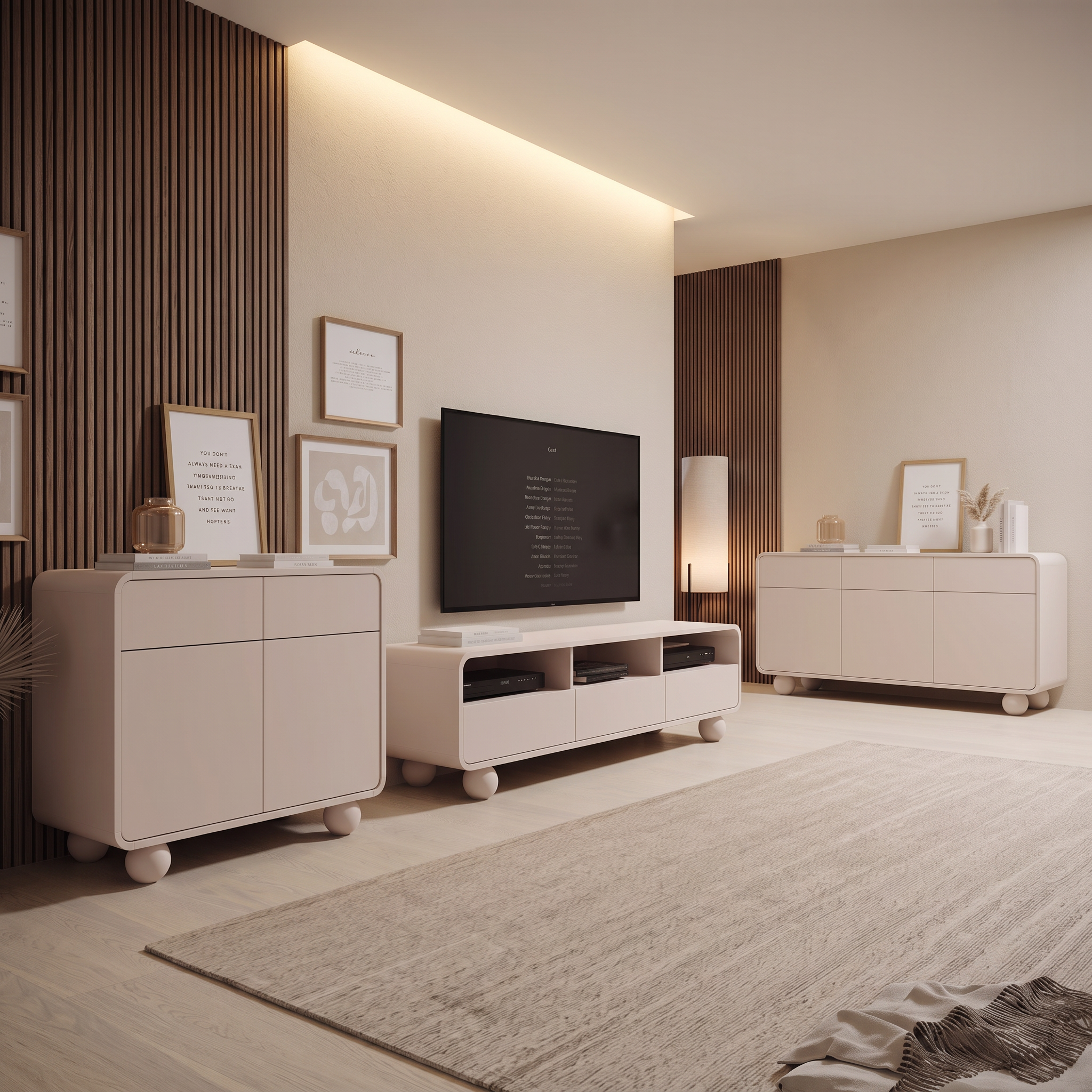 Anobo - Complete Woonkamer - Beige - Klein