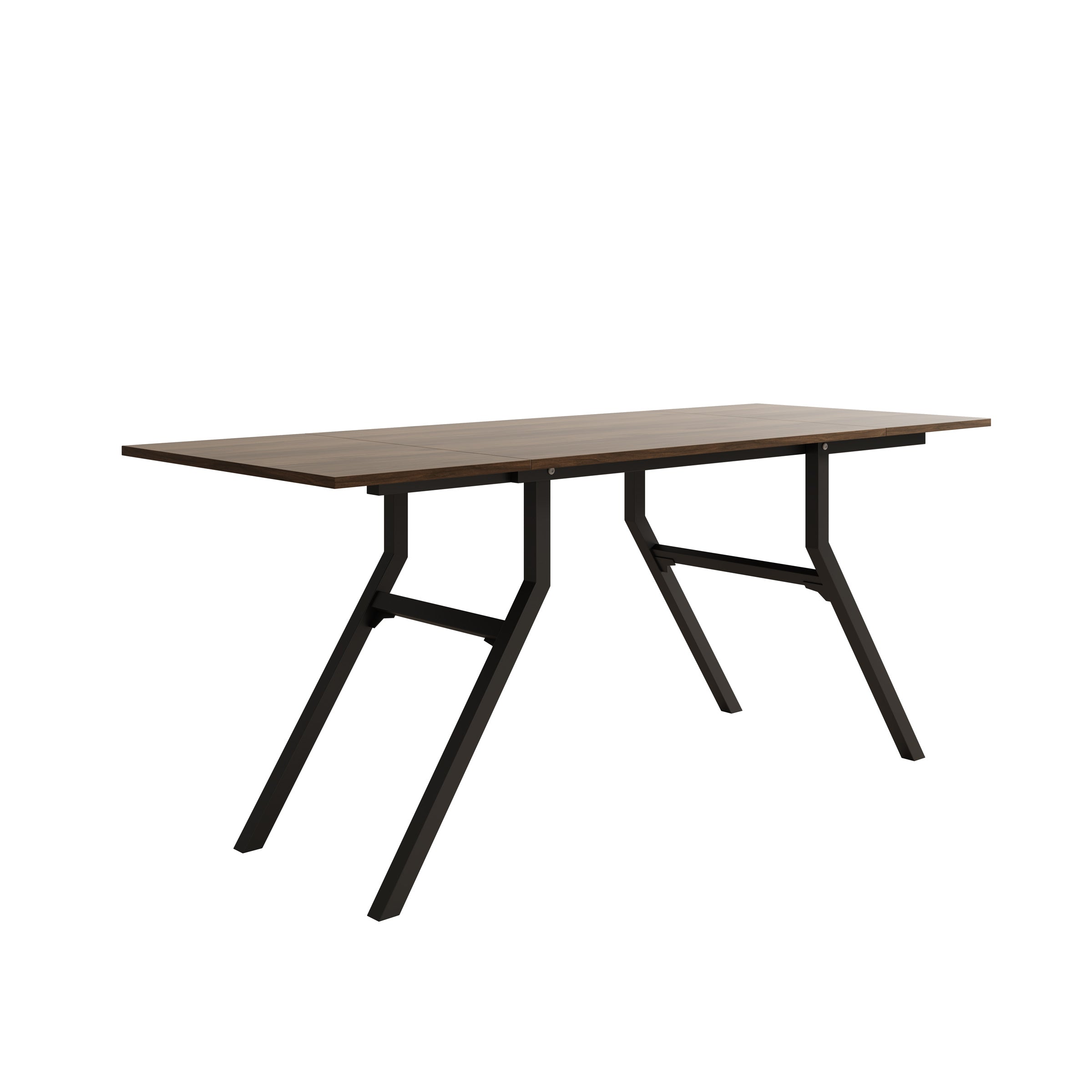 Xalir - Salontafel uitschuifbaar tot eettafel - Donker eiken - 100x70x40 cm