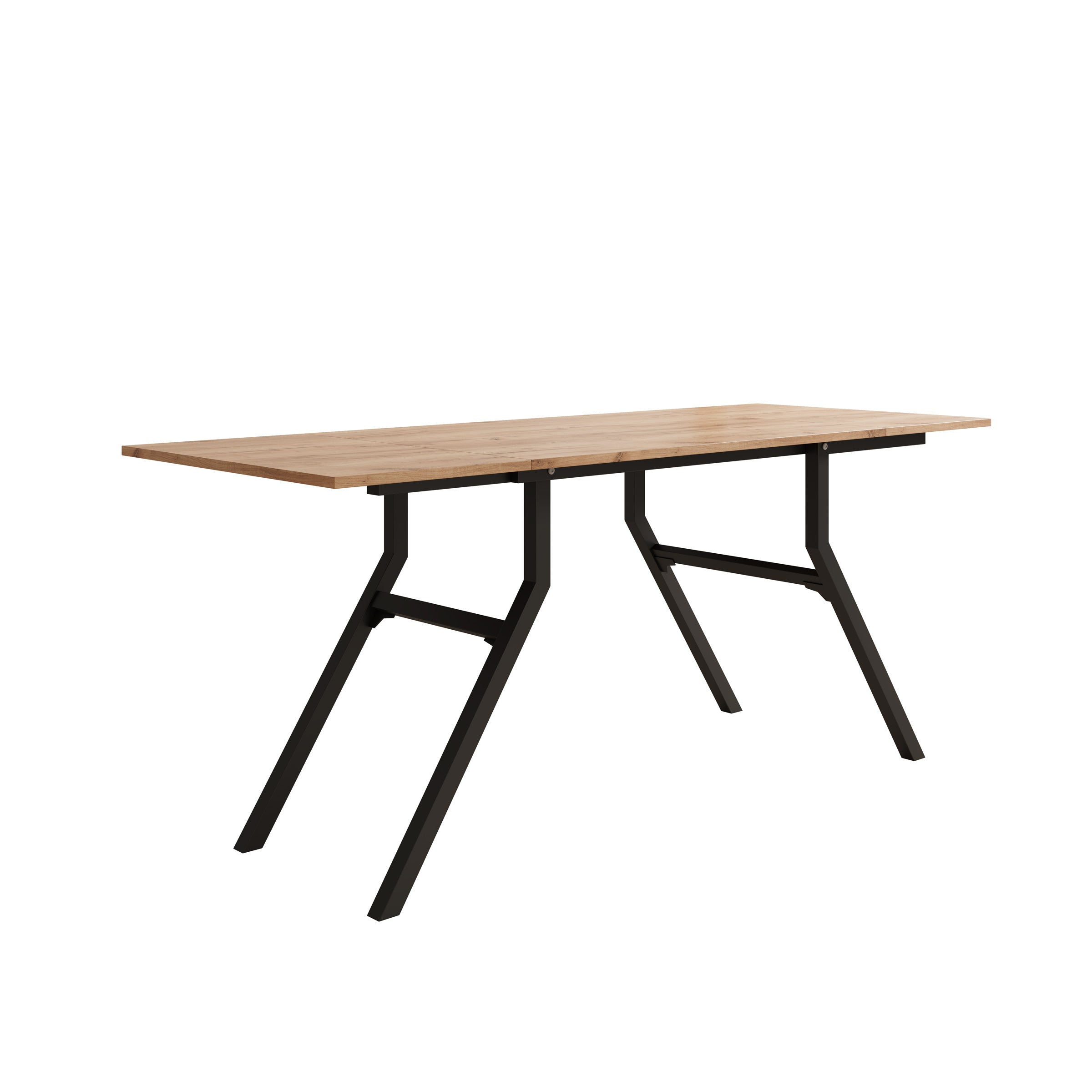 Xalir - Salontafel uitschuifbaar tot eettafel - Eikenpatroon - 100x70x40 cm