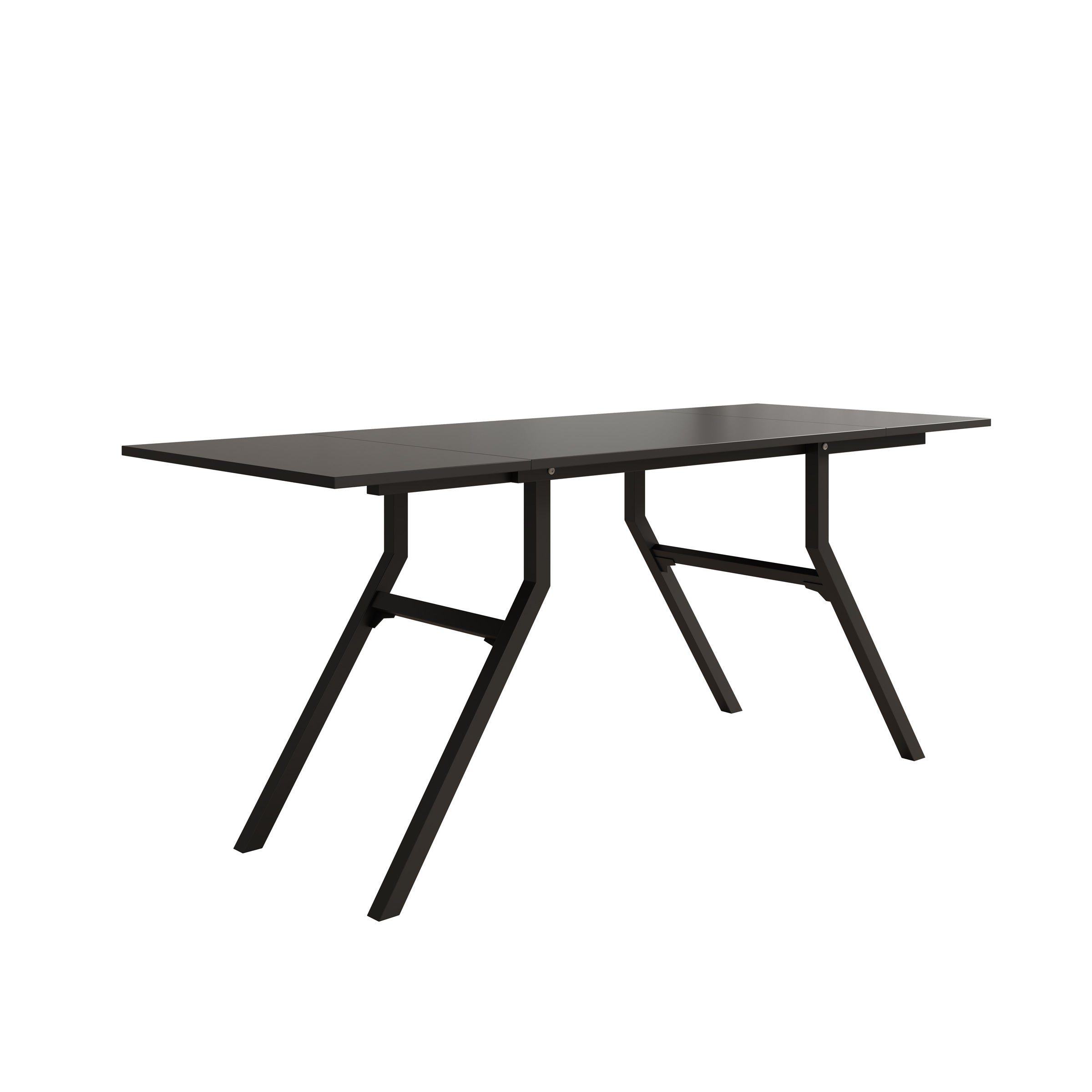 Xalir - Salontafel uitschuifbaar tot eettafel - Zwart  - 100x70x40 cm
