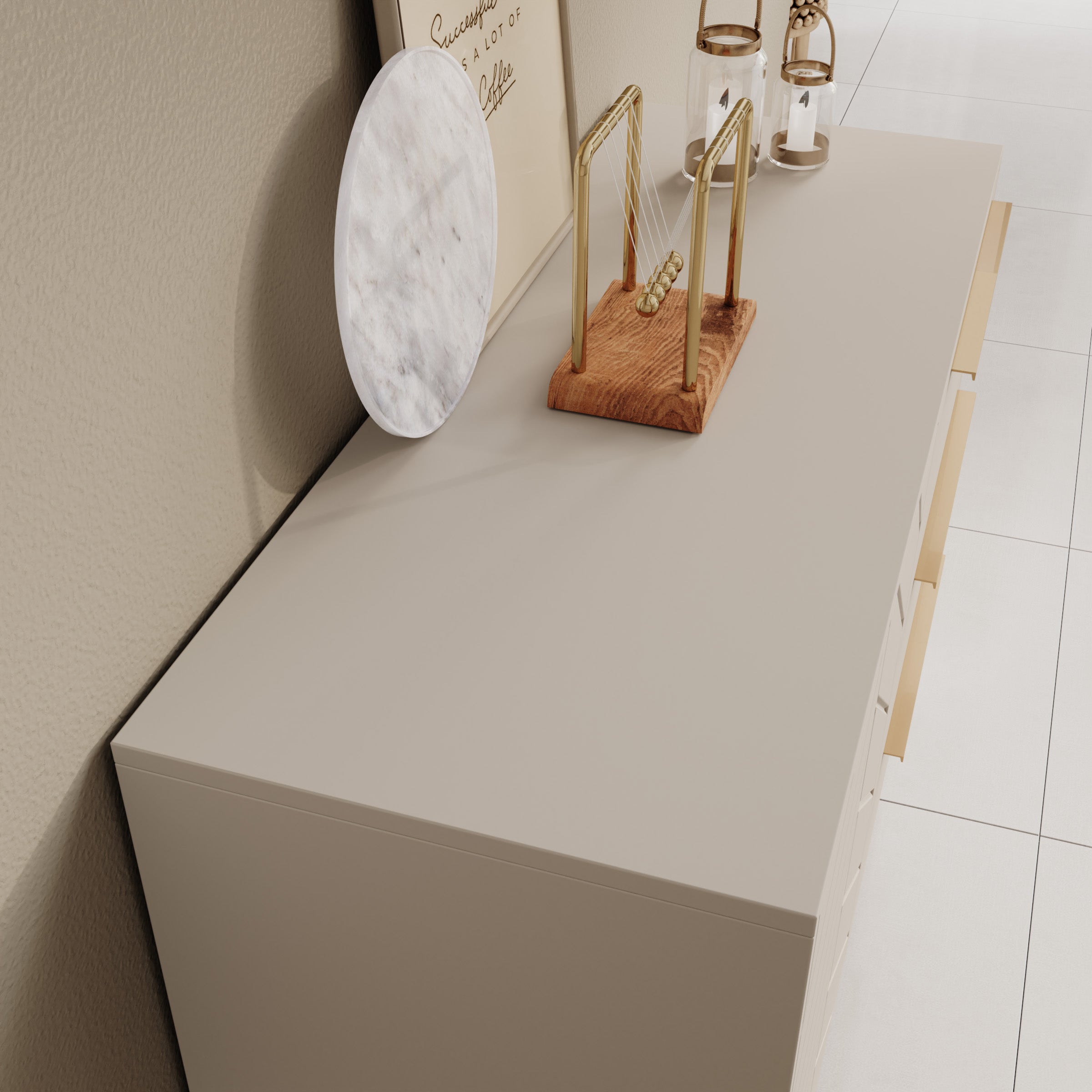 Xiano - Dressoir - Beige - 104x40x80 cm