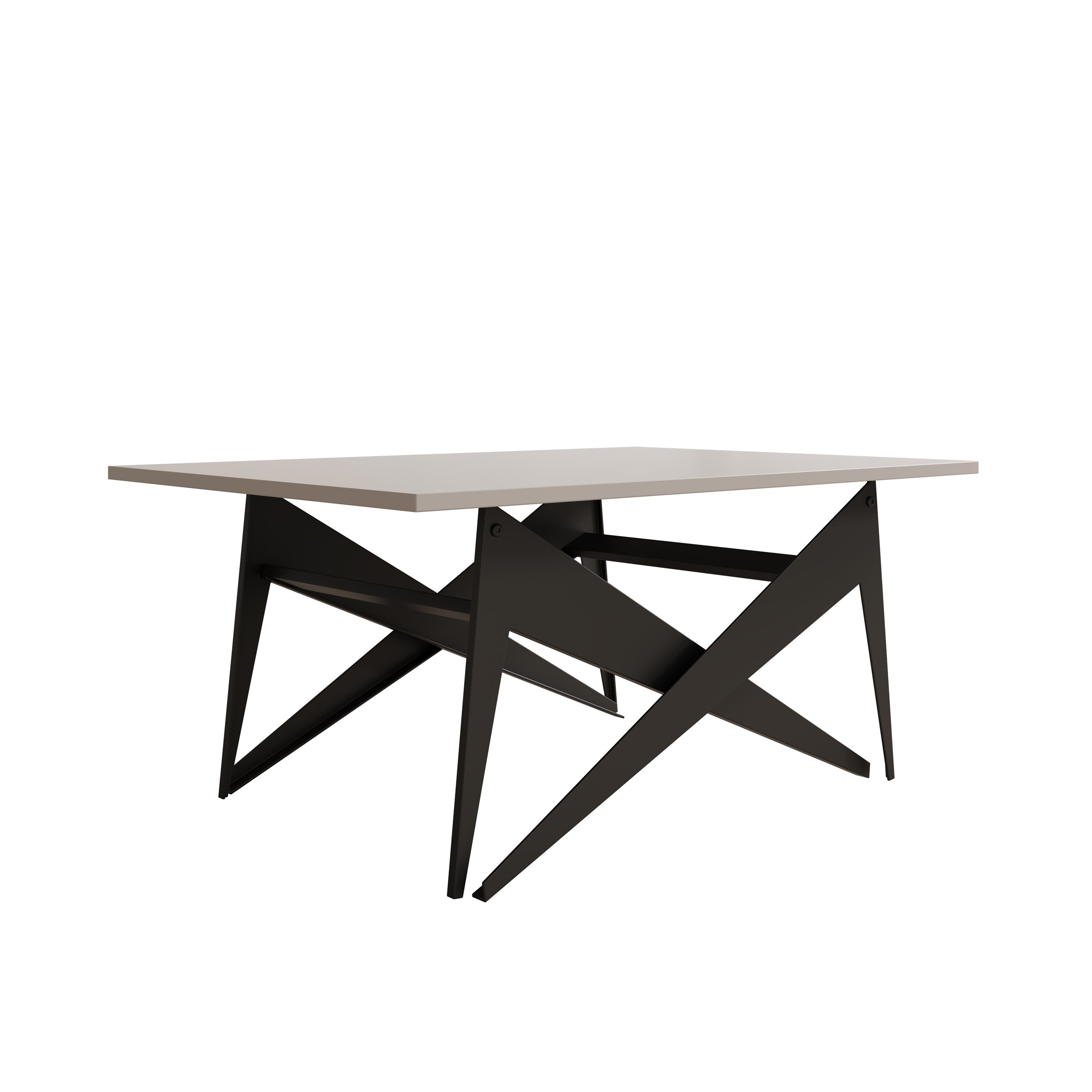 Xyra - Salontafel uitschuifbaar tot eettafel - Beige - 90x70x45 cm