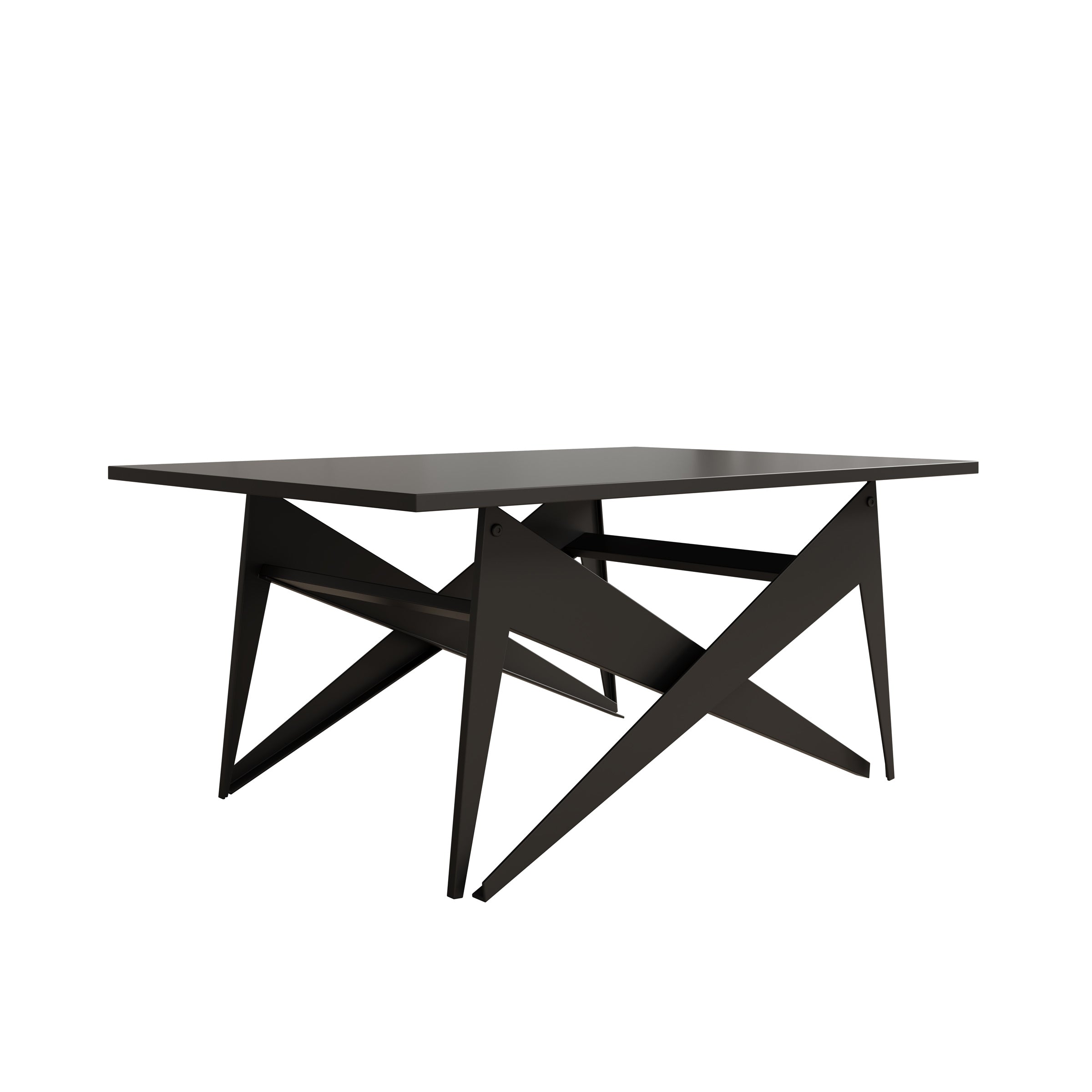 Xyra - Salontafel uitschuifbaar tot eettafel - Zwart - 90x70x45 cm
