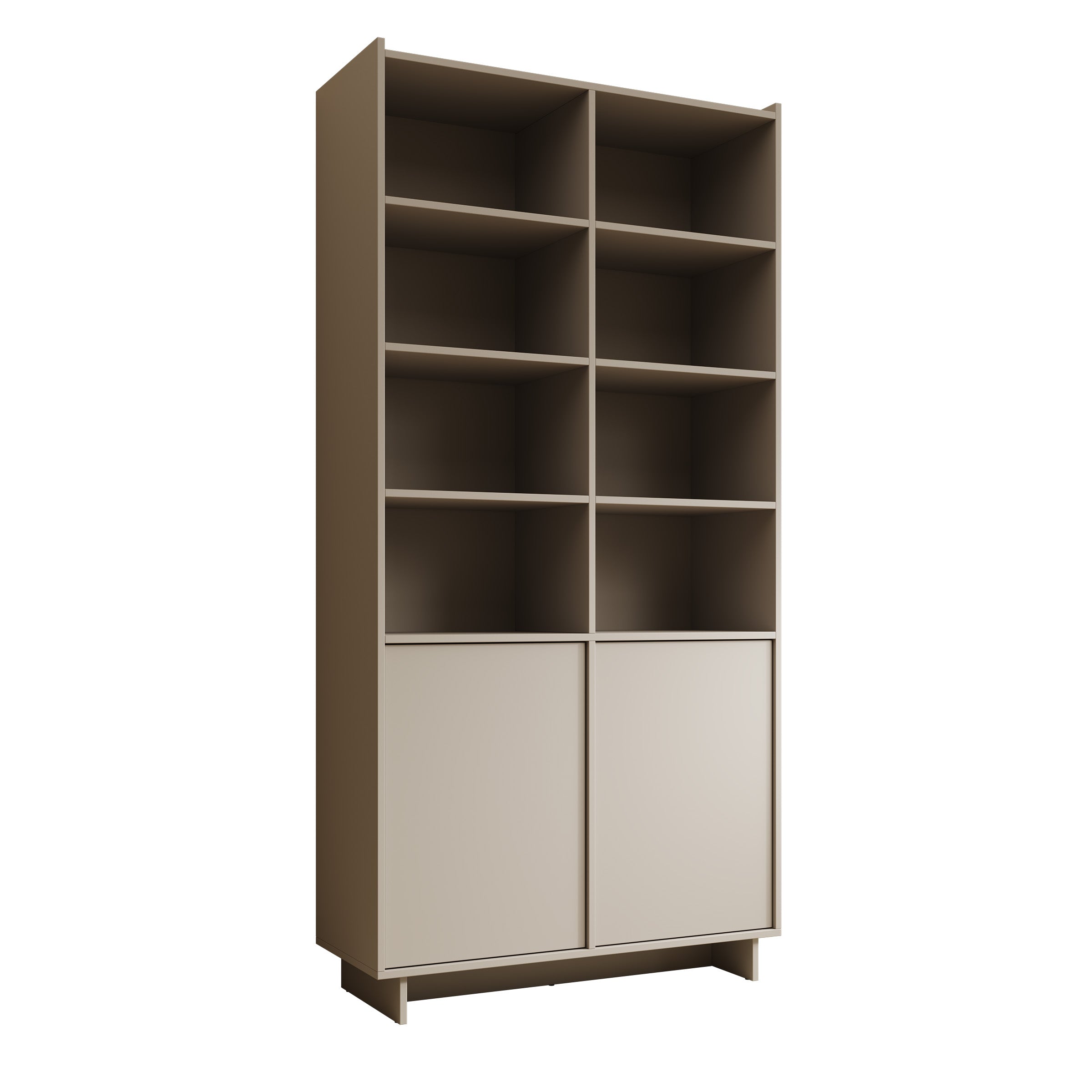 Yarrow - Boekenkast - Beige - 98x39x201 cm