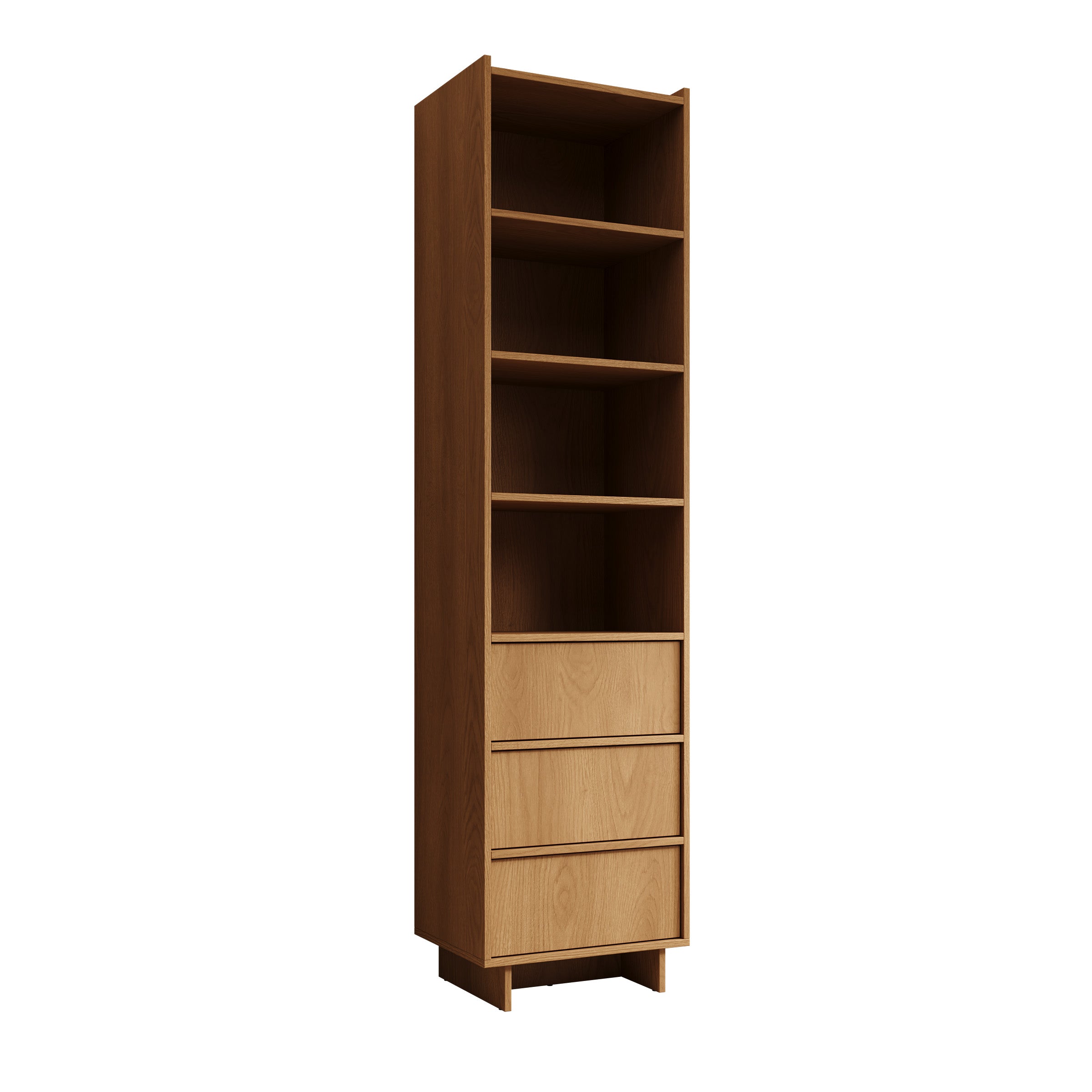 Yarrow - Boekenkast - Eikenpatroon - 50x39x201 cm