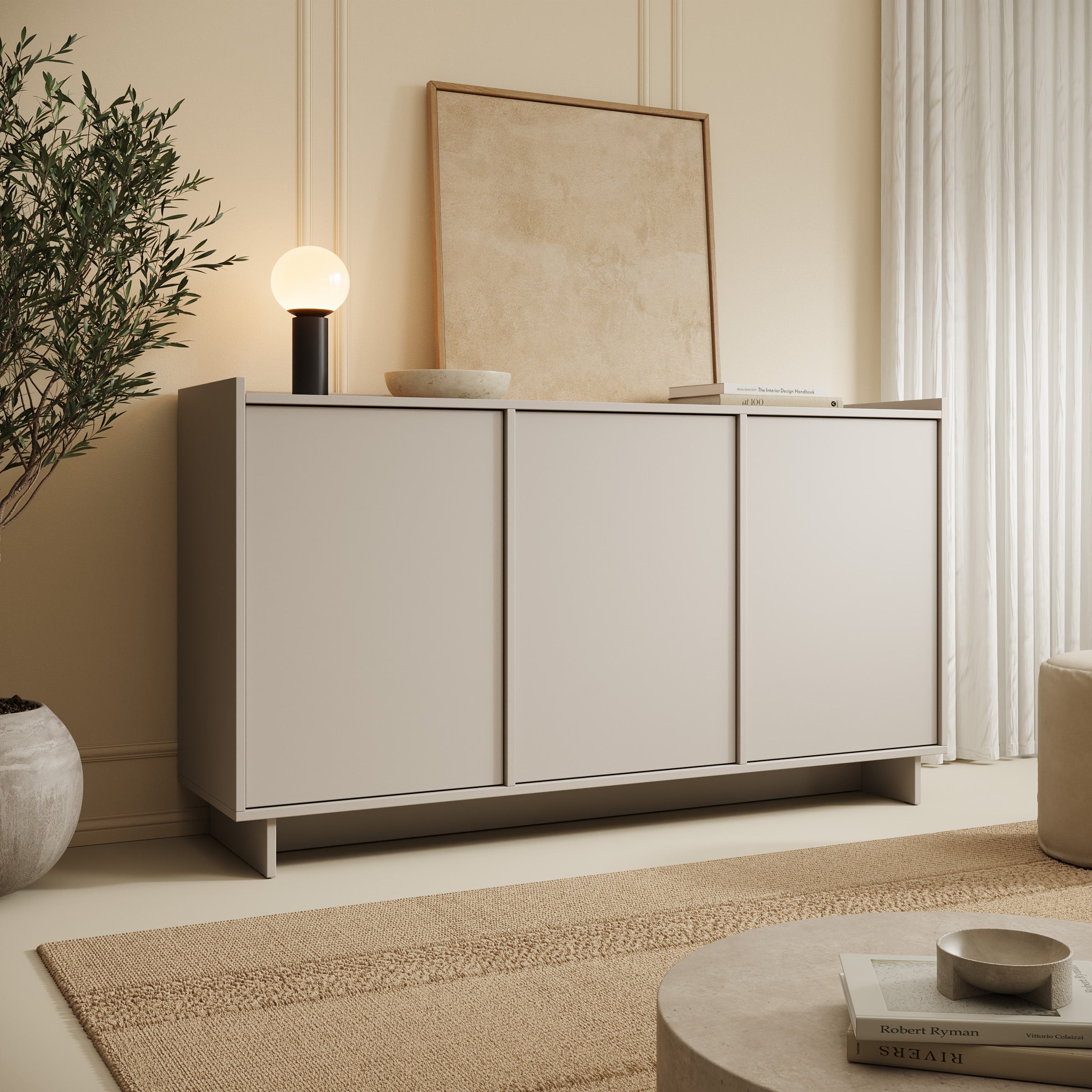 Yarrow - Dressoir - Beige - 147x39x82 cm
