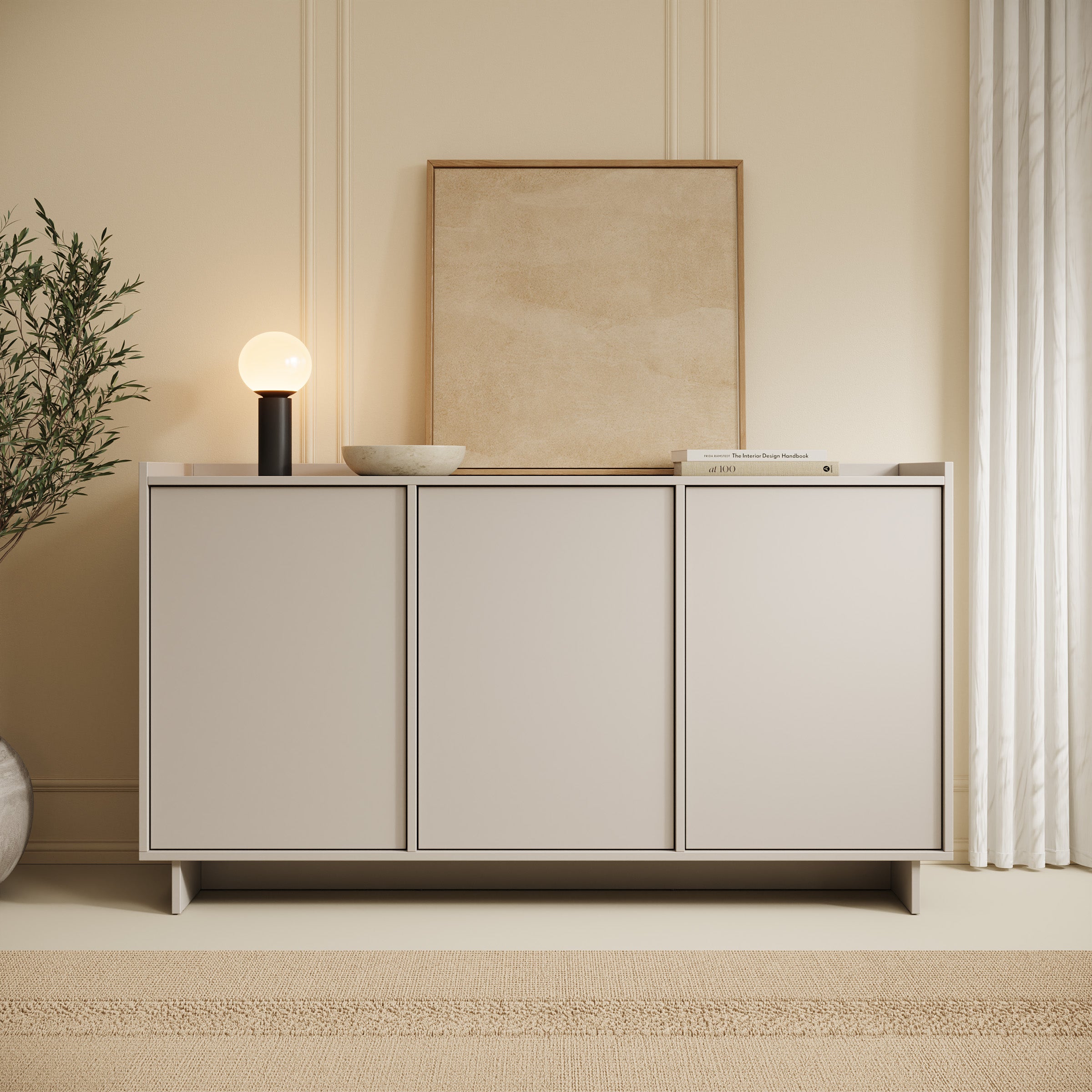Yarrow - Dressoir - Beige - 147x39x82 cm
