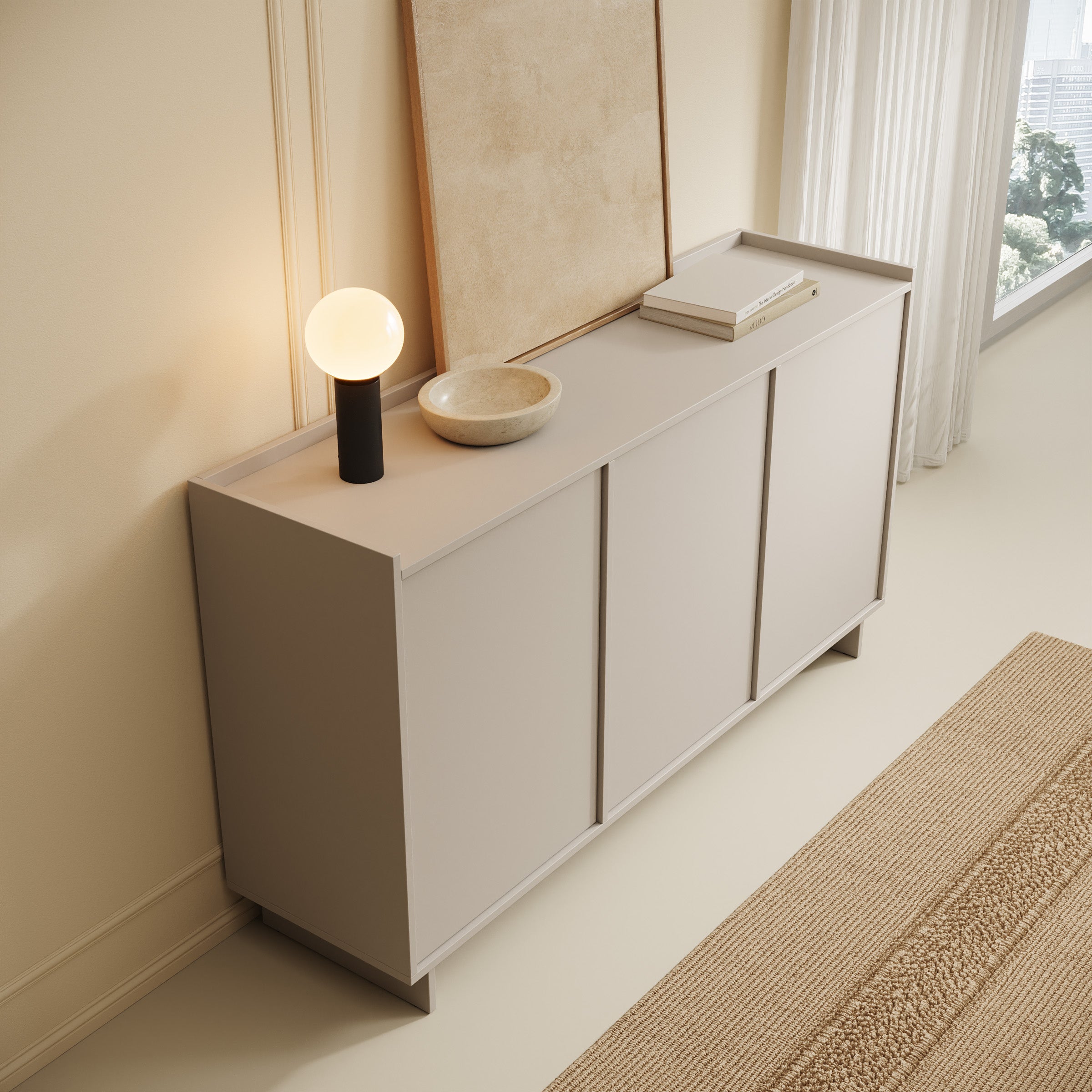 Yarrow - Dressoir - Beige - 147x39x82 cm