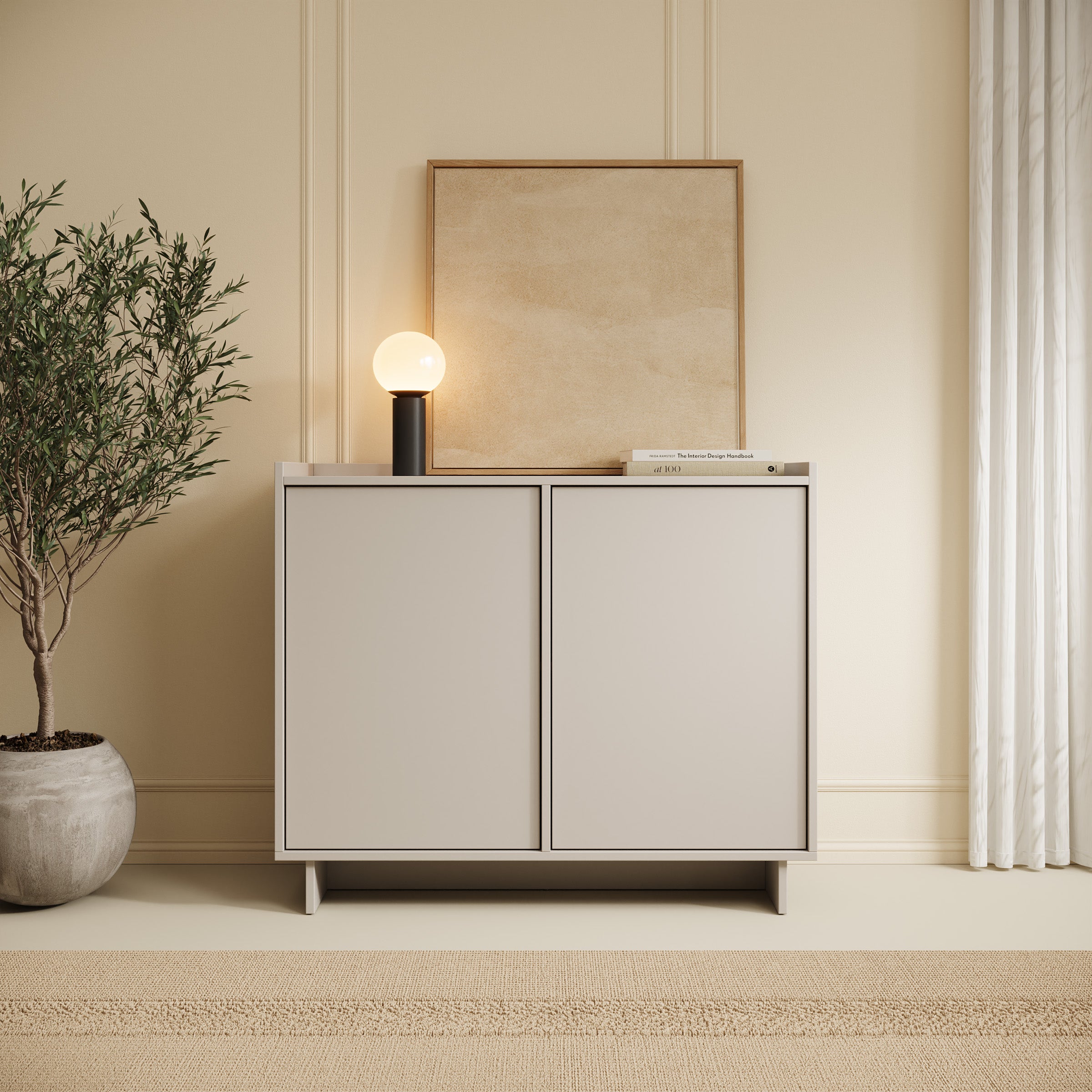Yarrow - Dressoir - Beige - 98x39x82 cm