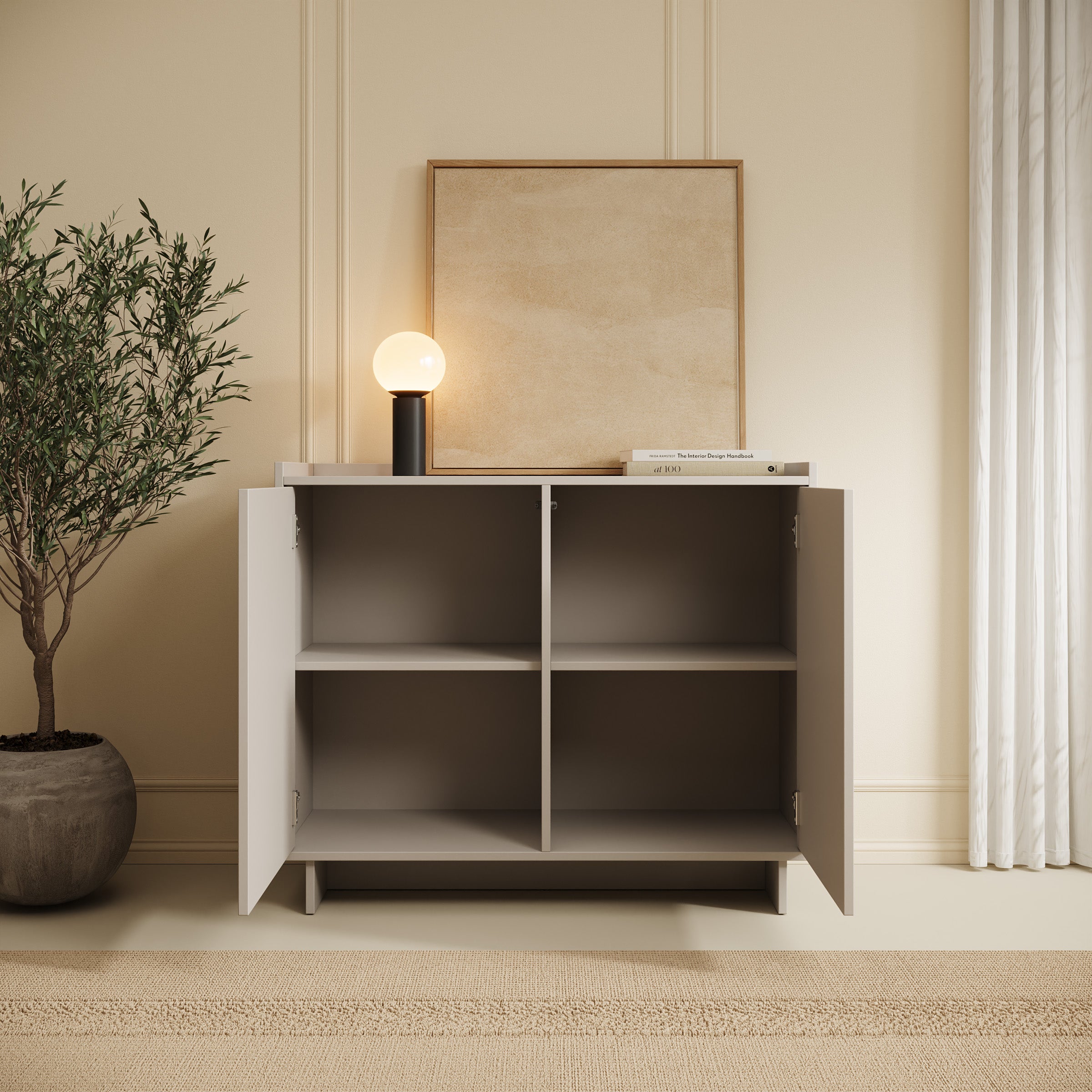 Yarrow - Dressoir - Beige - 98x39x82 cm