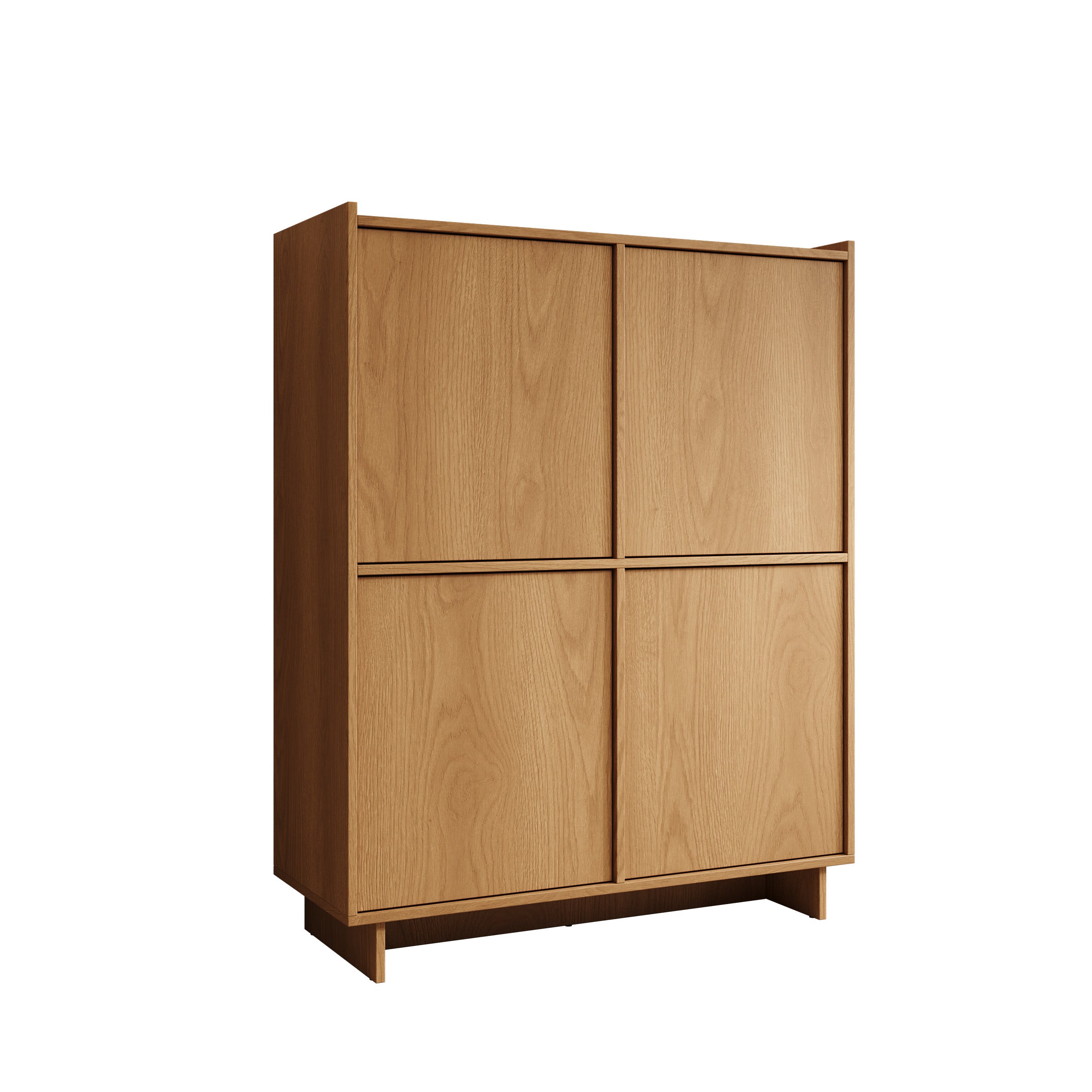 Yarrow - Dressoir - Eikenpatroon - 98x39x124 cm