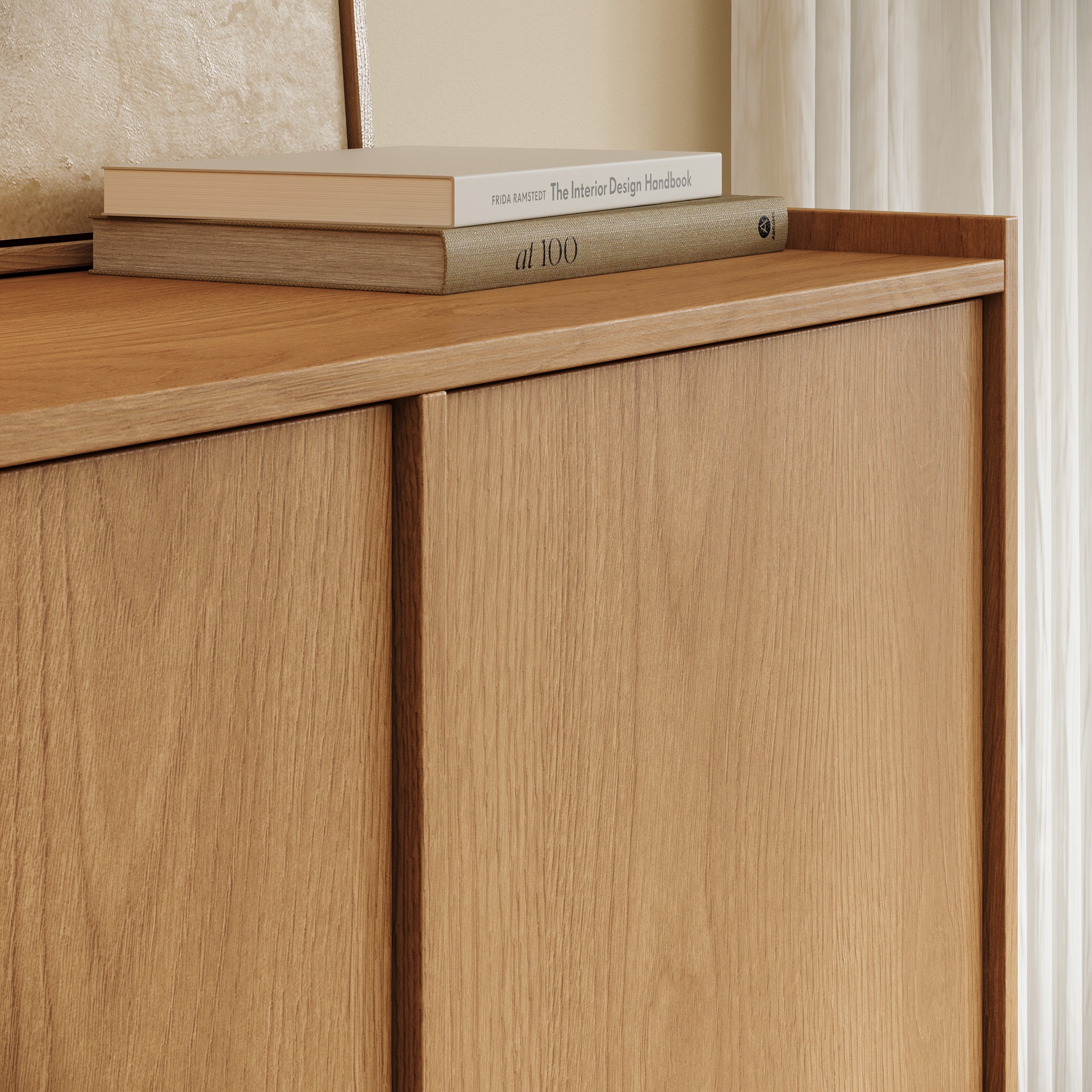 Yarrow - Dressoir - Eikenpatroon - 98x39x124 cm